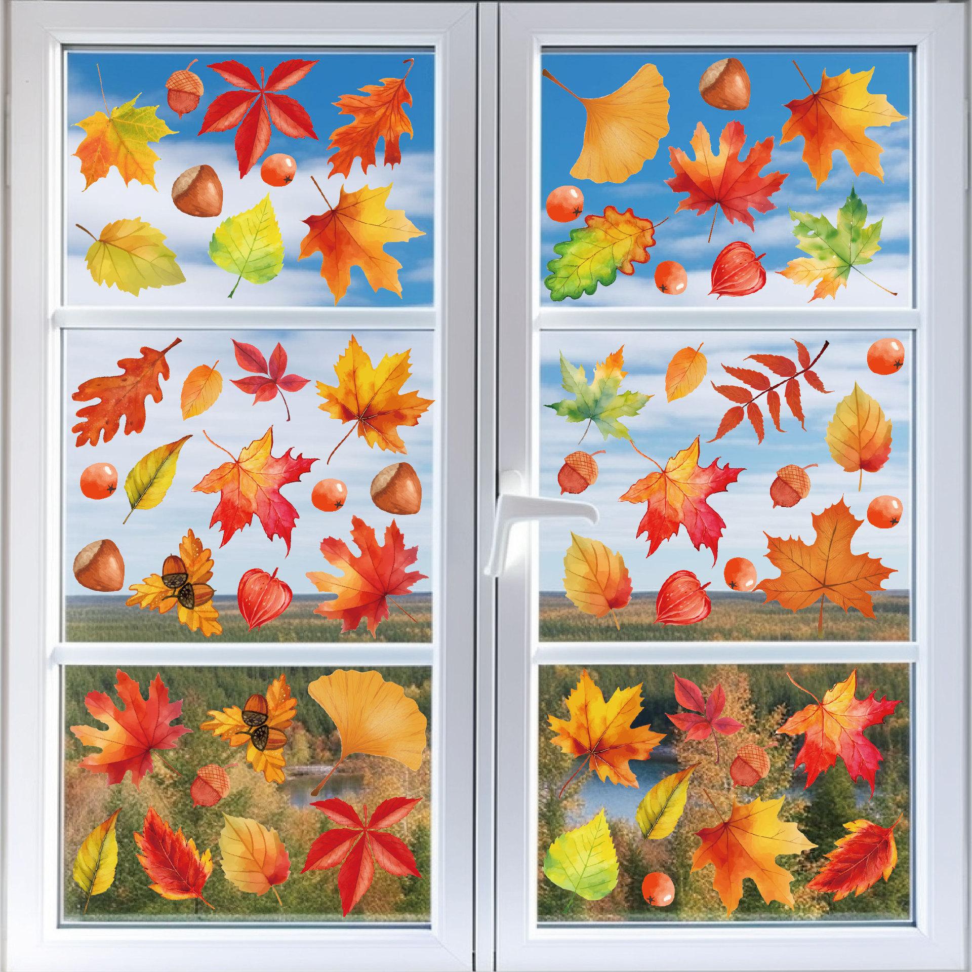 Autumn window stickers fallen leaves maple leaves electrostatic window stickers home decoration Thanksgiving festival party glass stickers Autumn leaf window sticker 02 (6 sheets)
Autumn window stickers fallen leaves maple leaves electrostatic window stickers home decoration Thanksgiving festival party glass stickers Autumn leaf window sticker 02 (6 sheets)