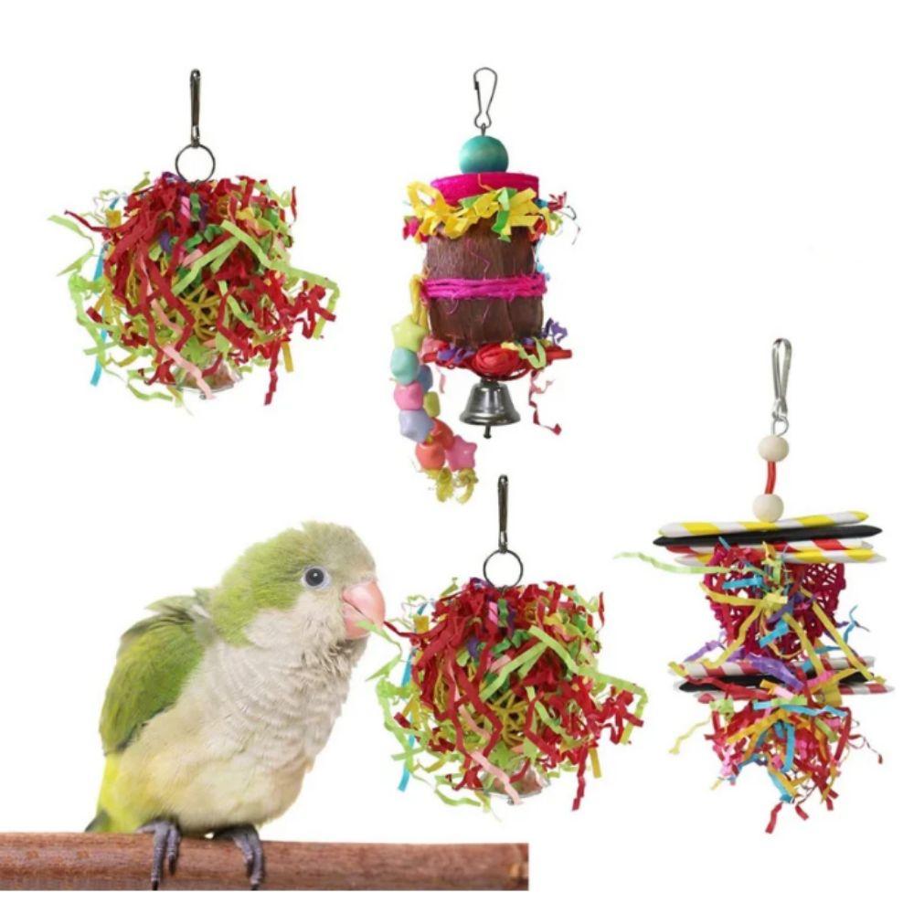 4pcs/set Paper Bird Cage Hanging Toys Random Color Parrot Shredder Toy for Budgerigar Parakeet 4pcs/set
4pcs/set Paper Bird Cage Hanging Toys Random Color Parrot Shredder Toy for Budgerigar Parakeet 4pcs/set