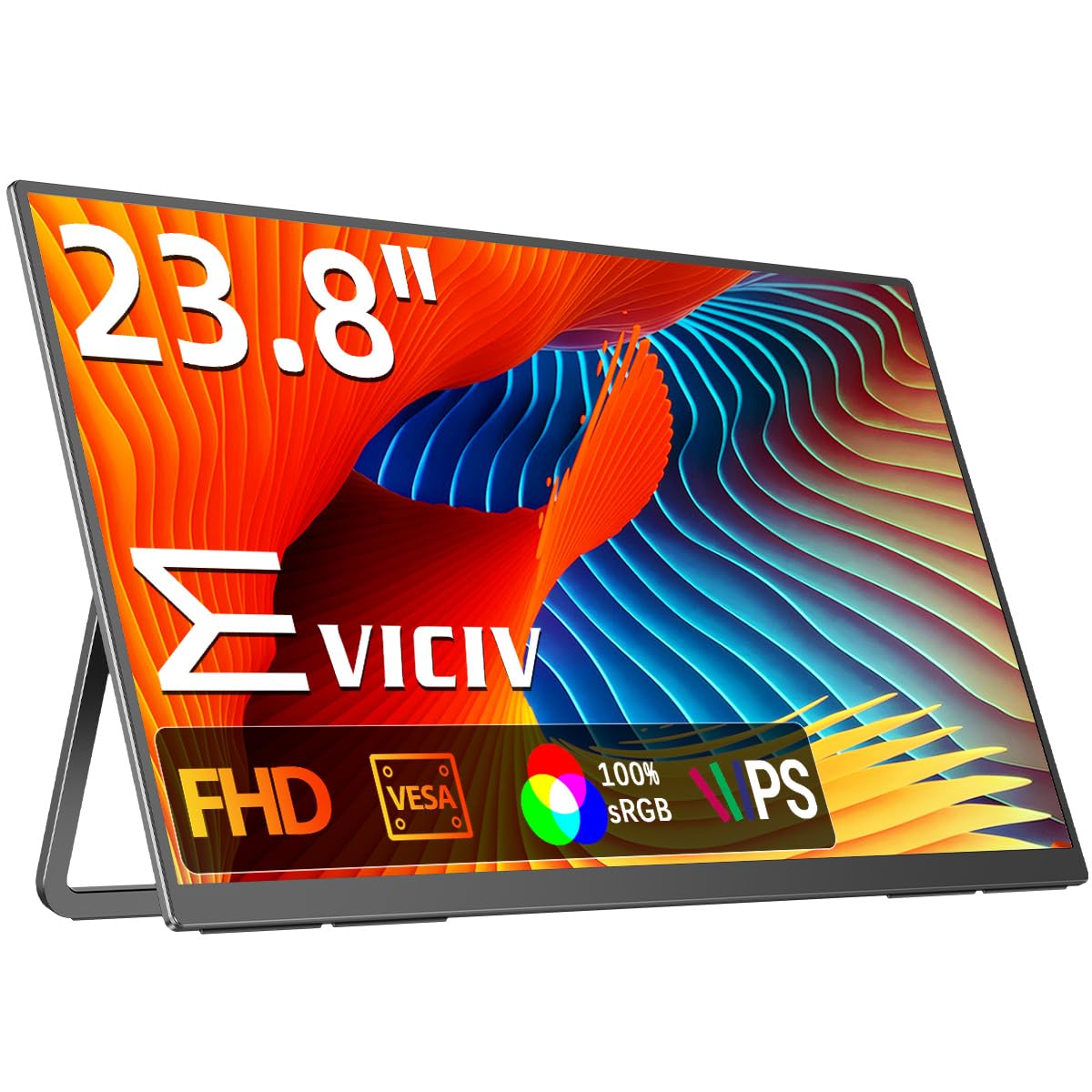 EVICIV Mobile Monitor, 23.8 Inch Large Screen, Mobile Display, Wide Color Gamut, IPS LCD Panel, Freestanding Stand, VESA Compatible, HDR Mode
EVICIV Mobile Monitor, 23.8 Inch Large Screen, Mobile Display, Wide Color Gamut, IPS LCD Panel, Freestanding Stand, VESA Compatible, HDR Mode