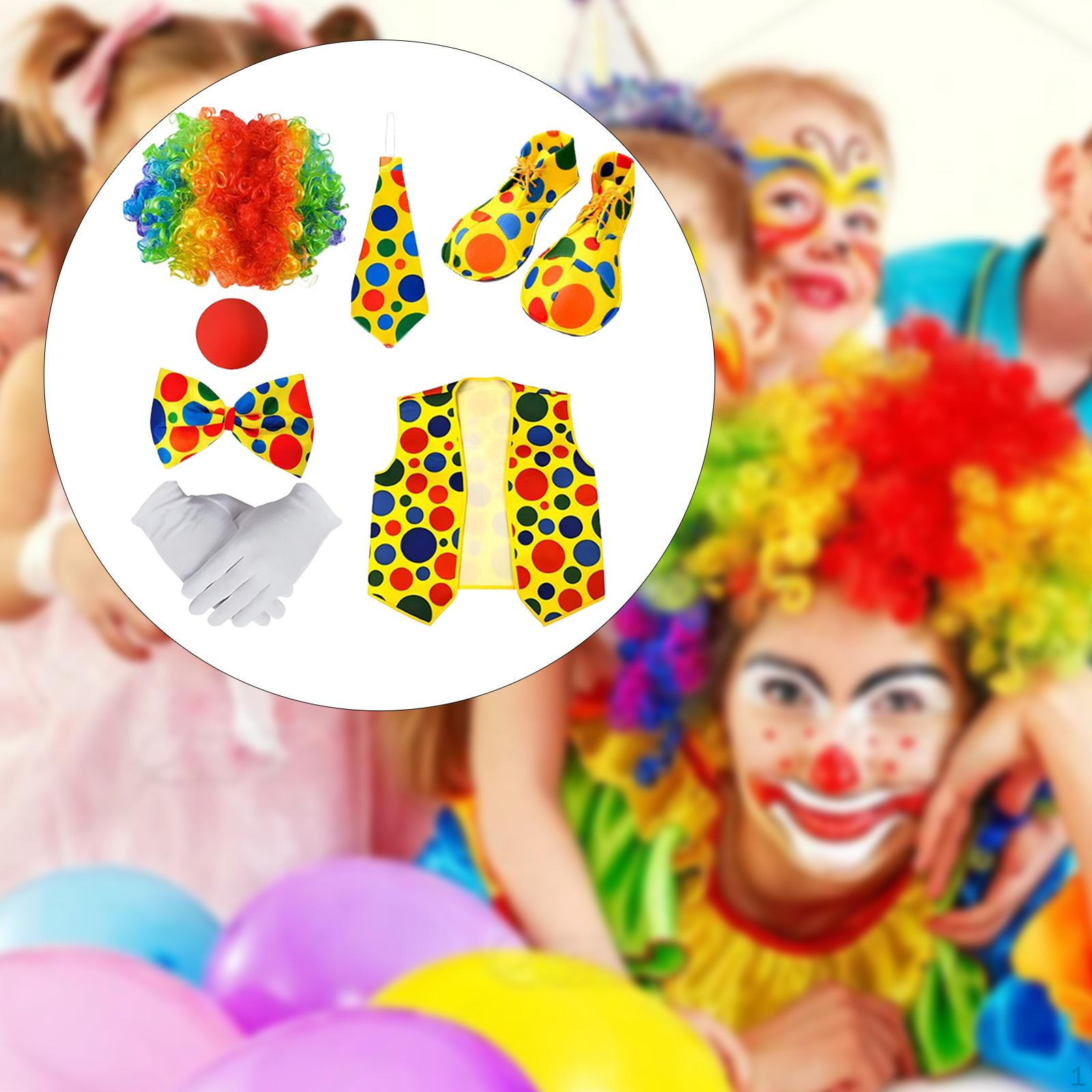 7x Набор костюмов клоуна для взрослых Реквизит Костюмы Сценическое выступление
7x Набор костюмов клоуна для взрослых Реквизит Костюмы Сценическое выступление