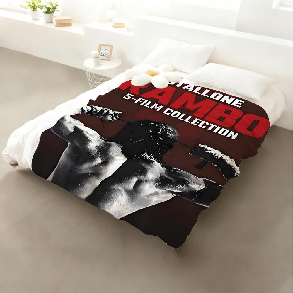 Movie Rambo Throw Flannel Throw Blanket: Soft Kid-Friendly Warm Anti-Static All Season Washable Couch Bed Home 75x90cm
Movie Rambo Throw Flannel Throw Blanket: Soft Kid-Friendly Warm Anti-Static All Season Washable Couch Bed Home 75x90cm