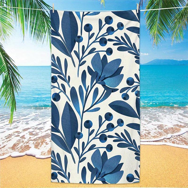 Beach Towel Blue Leaf Beach Towel Patterned Sunscreen And Windproof Suitable For Swimming Pool Camping Travel Blanket W30*H60(CM)
Beach Towel Blue Leaf Beach Towel Patterned Sunscreen And Windproof Suitable For Swimming Pool Camping Travel Blanket W30*H60(CM)
