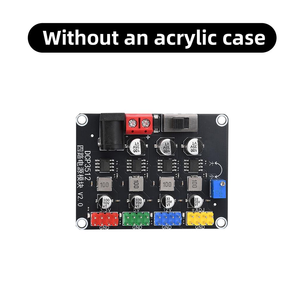 DCP3512 4-Channel DC-DC Power Module 6V-30V Input 0.9V-29.6V Adjustable Output 3.5A/Ch Independent Power Supply Electronic Test
DCP3512 4-Channel DC-DC Power Module 6V-30V Input 0.9V-29.6V Adjustable Output 3.5A/Ch Independent Power Supply Electronic Test