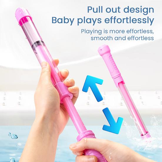 Water Shooter Toy for Kids Sparklers Effect High Pressure Beach Water Squirter Lightweight Pulling Tube Design Water Fight Toy
Water Shooter Toy for Kids Sparklers Effect High Pressure Beach Water Squirter Lightweight Pulling Tube Design Water Fight Toy