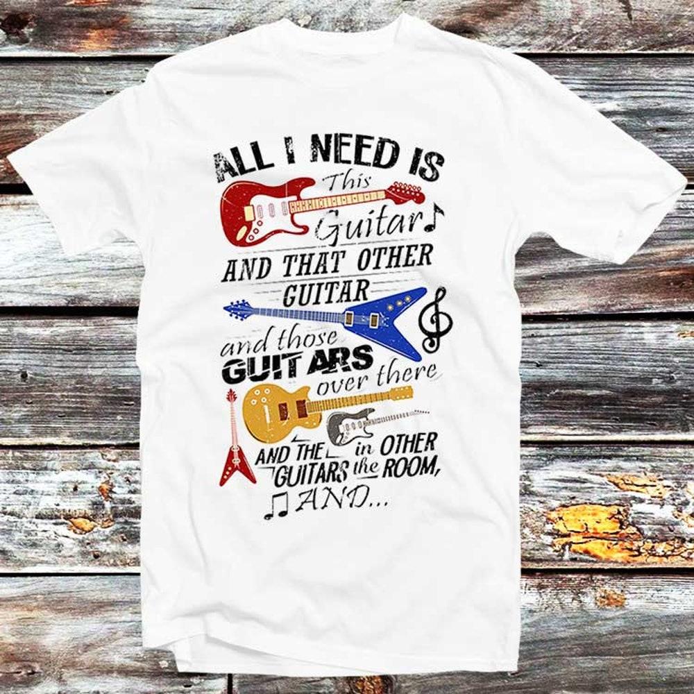 230GSM 100% Cotton T-Shirt Guitar T Shirt All I Need is This Guitar and That Guitar Fun Tee Men Women Unisex Gift for Him Boyfriend Style Top B79
230GSM 100% Cotton T-Shirt Guitar T Shirt All I Need is This Guitar and That Guitar Fun Tee Men Women Unisex Gift for Him Boyfriend Style Top B79