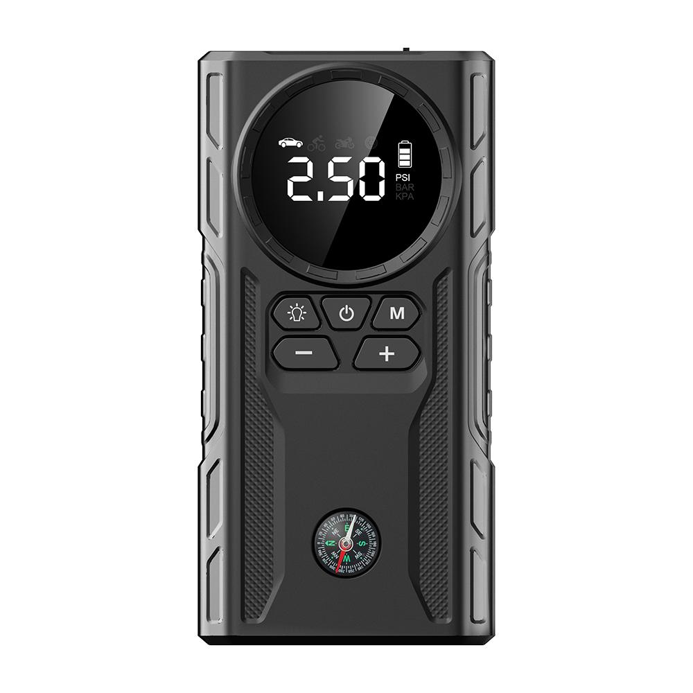 Воздушный компрессор для накачивания шин, портативный электрический воздушный насос со светодиодным цифровым дисплеем, 8000 мАч 1000 А Jump Sta 2 1
Воздушный компрессор для накачивания шин, портативный электрический воздушный насос со светодиодным цифровым дисплеем, 8000 мАч 1000 А Jump Sta 2 1