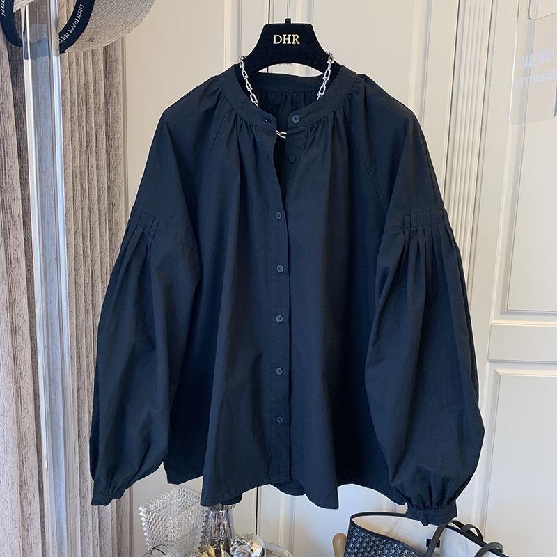 Spring and Autumn Women s Retro French Pleated Puff Sleeve Loose Shirt Blouse Women s Western Style Chic Small Shirt XS чорний
Spring and Autumn Women s Retro French Pleated Puff Sleeve Loose Shirt Blouse Women s Western Style Chic Small Shirt XS чорний