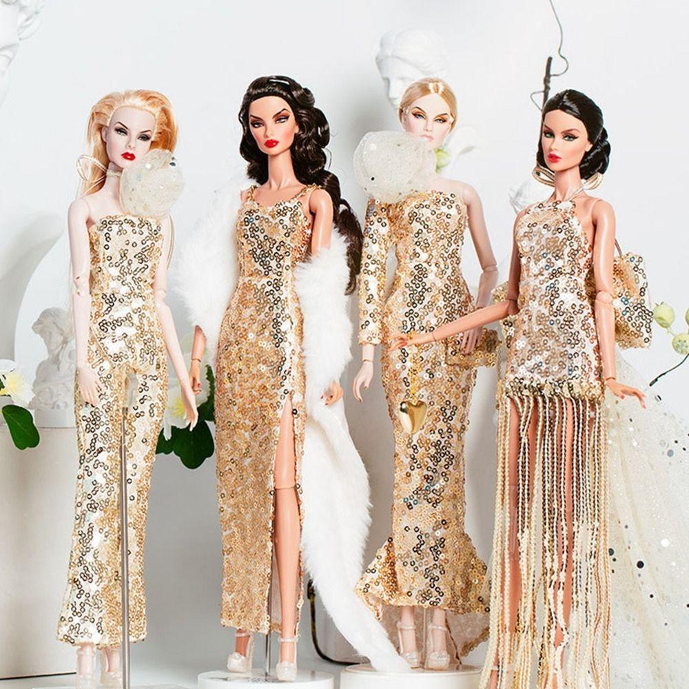 European Lace Golden Dress Set Fashion Doll Clothes Accessories Wedding Dresses for 30cm BJD Doll 6
European Lace Golden Dress Set Fashion Doll Clothes Accessories Wedding Dresses for 30cm BJD Doll 6