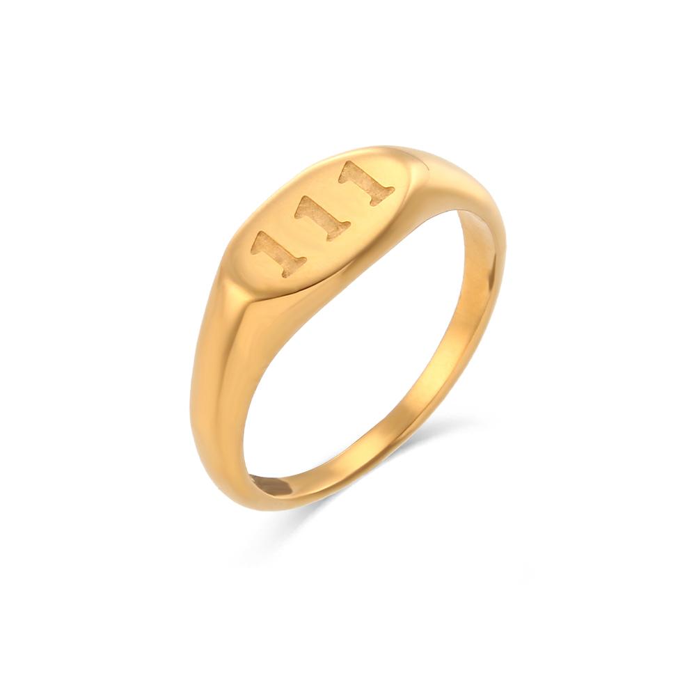 E.B.belle Angel Number Rings Jewelry For Women Gold Plated Lucky Number Stainless Steel Ring For Girls 8
E.B.belle Angel Number Rings Jewelry For Women Gold Plated Lucky Number Stainless Steel Ring For Girls 8