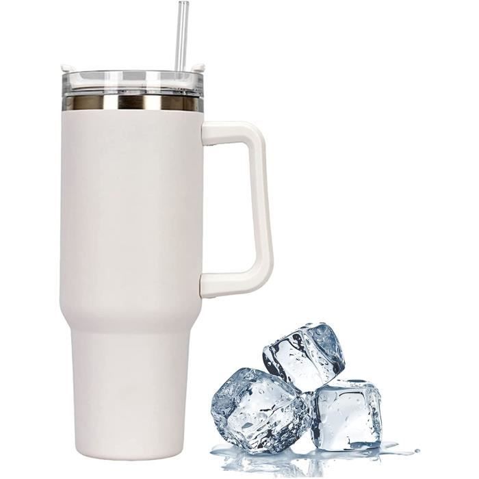 Mug Isotherme,40 OZ Tasse thermos chaude et froide,Verres à Boire Réutilisables,avec manche et paille,pour sports,voyages(Blanc)
Mug Isotherme,40 OZ Tasse thermos chaude et froide,Verres à Boire Réutilisables,avec manche et paille,pour sports,voyages(Blanc)