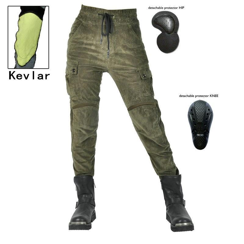 LOONG BIKER Corduroy Motorcycle Work Pants Girls With Strain-legged Riding Kevlar Tear Resistant L
LOONG BIKER Corduroy Motorcycle Work Pants Girls With Strain-legged Riding Kevlar Tear Resistant L