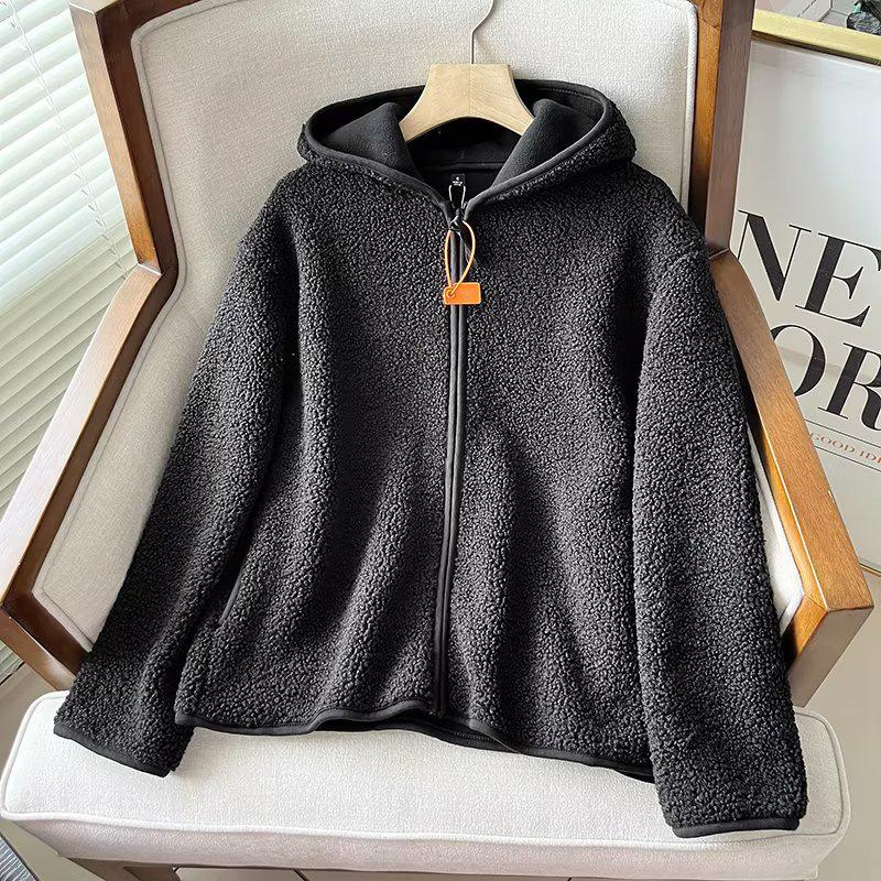 Women s Hooded Faux Lamb Fleece Polar Fleece Jacket, Autumn/Winter Style, Casual Zip Cardigan (SY430644) S чорний
Women s Hooded Faux Lamb Fleece Polar Fleece Jacket, Autumn/Winter Style, Casual Zip Cardigan (SY430644) S чорний