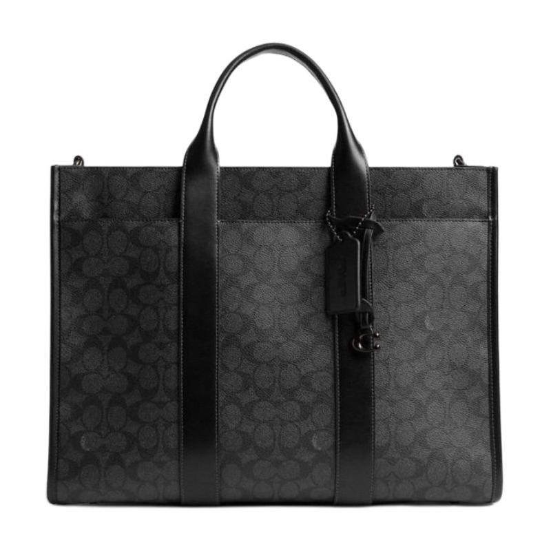 COACH handbag Wesley 41 brand logo zipper closure, artificial leather, tote bag, ote bag, shopping bag, shoulder handbag, large size, unisex couple сірий колір
COACH handbag Wesley 41 brand logo zipper closure, artificial leather, tote bag, ote bag, shopping bag, shoulder handbag, large size, unisex couple сірий колір