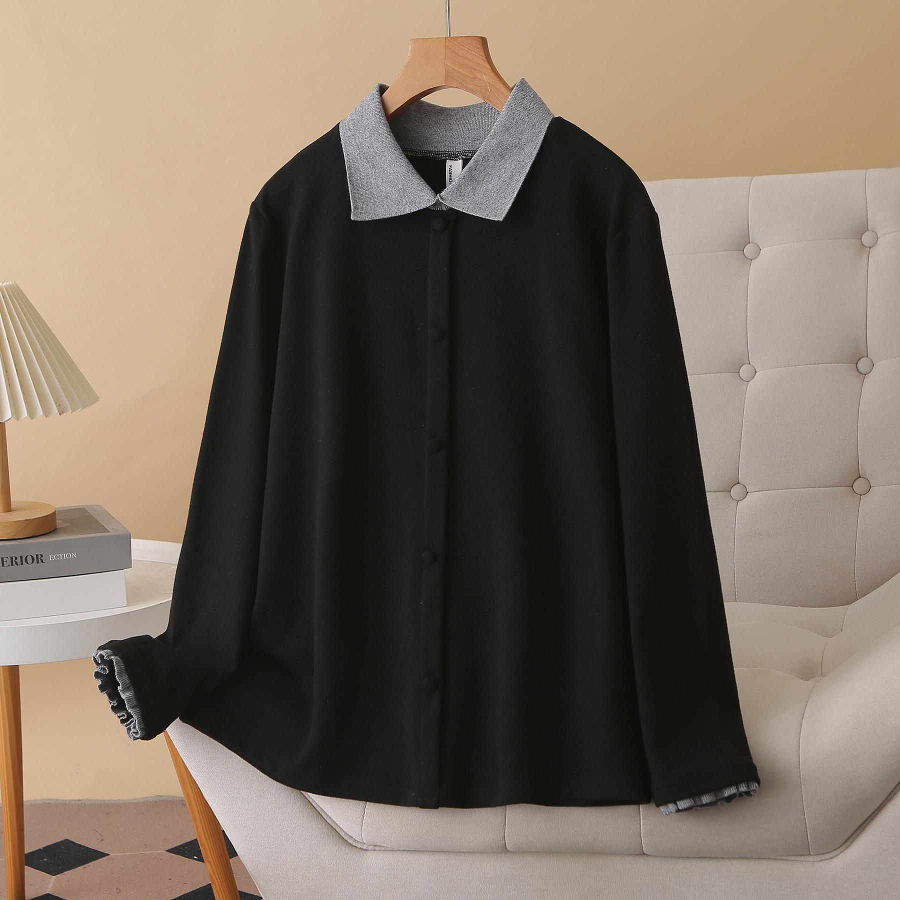 Plus Size Color Block Fleece-Lined Long Sleeve Polo Shirt – Autumn/Winter 2025 2-in-1 Style 8867 2XL чорний
Plus Size Color Block Fleece-Lined Long Sleeve Polo Shirt – Autumn/Winter 2025 2-in-1 Style 8867 2XL чорний