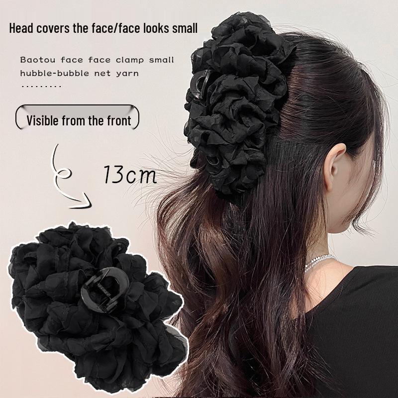 Elegant Large Multi-layer Bubble Bow Hair Claw for Women - Adds Volume, Korean Gauze Flower Design, Perfect for Back of Head Styling
Elegant Large Multi-layer Bubble Bow Hair Claw for Women - Adds Volume, Korean Gauze Flower Design, Perfect for Back of Head Styling