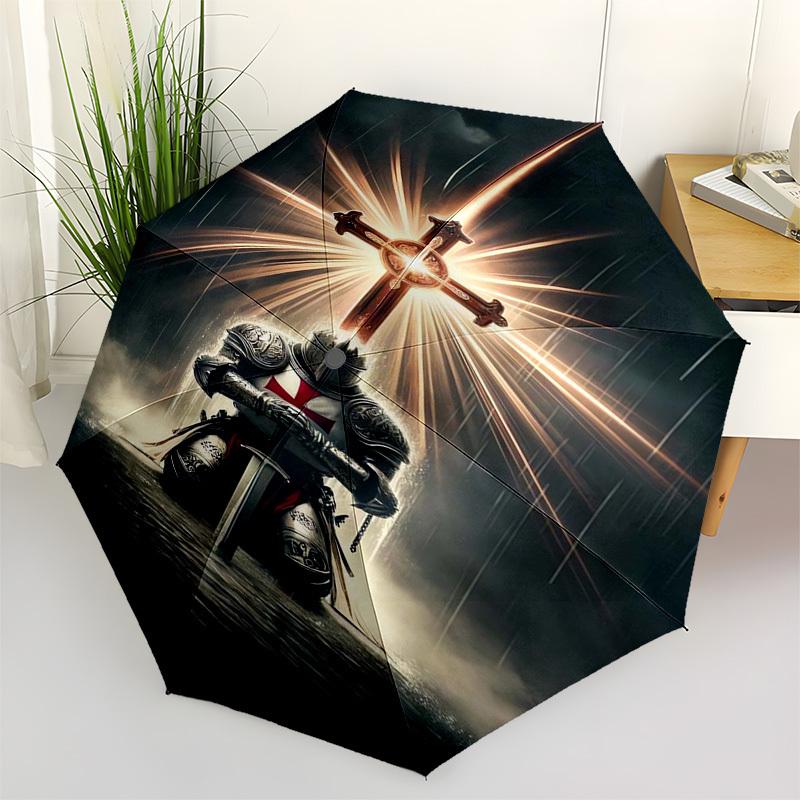 Knightly Cross Themed Automatic Opening and Closing Umbrella, Compact Travel Umbrella, Lightweight and Portable, Suitable for Beach Commutin
Knightly Cross Themed Automatic Opening and Closing Umbrella, Compact Travel Umbrella, Lightweight and Portable, Suitable for Beach Commutin