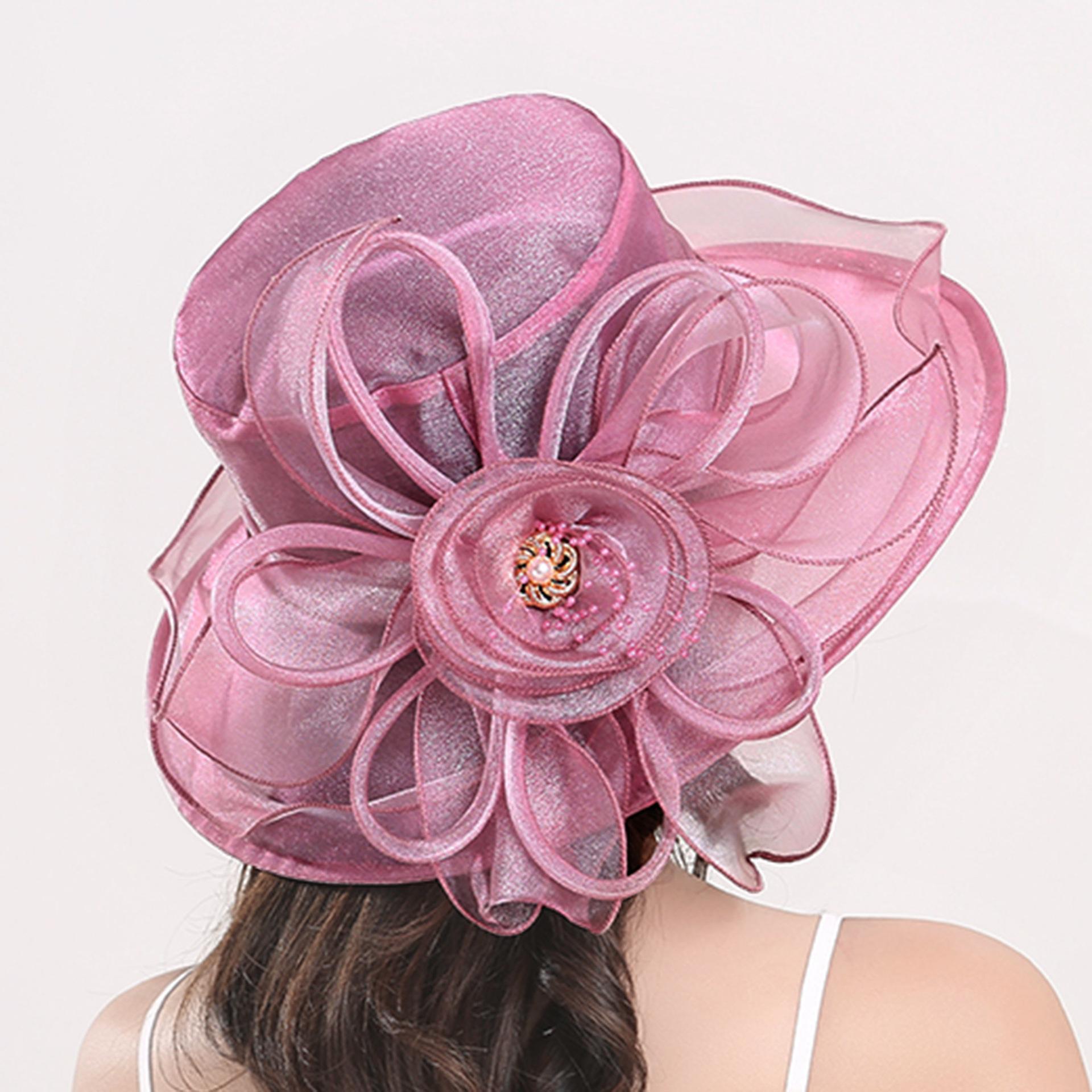 Gauze hats, spring and summer top hats, women s flowers, organza mesh hats, sun hats, beach hats, sun hats, sun hats One size світло-фіолетового кольору
Gauze hats, spring and summer top hats, women s flowers, organza mesh hats, sun hats, beach hats, sun hats, sun hats One size світло-фіолетового кольору