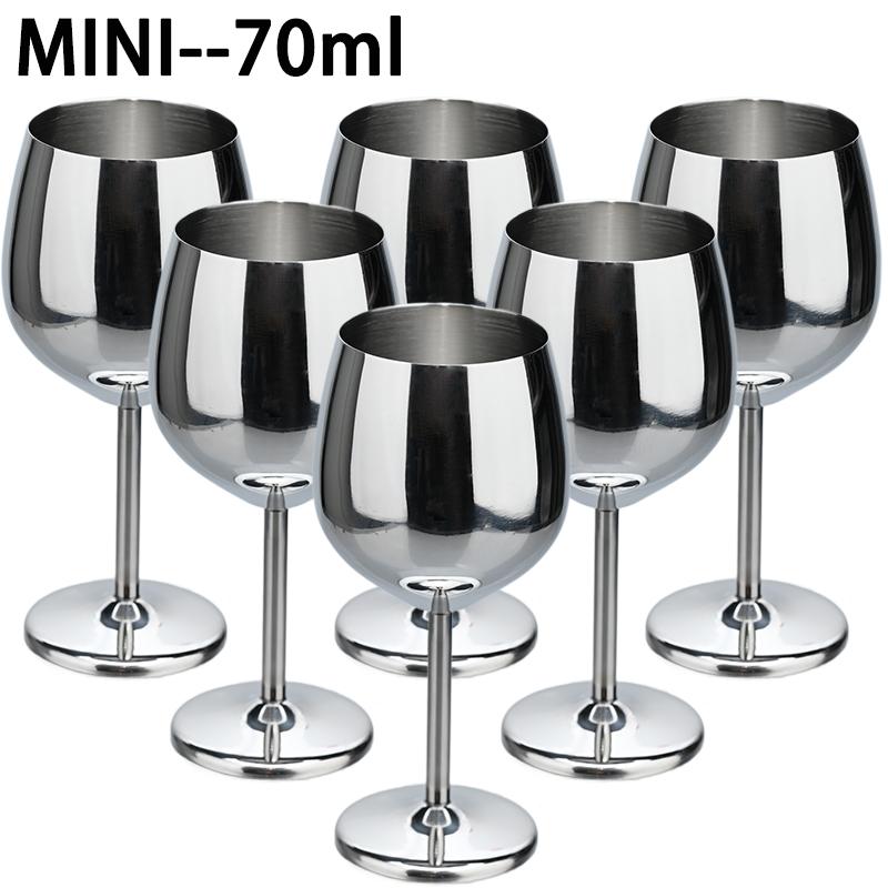 6Pcs Mini 70ml Stainless Steel Glass Cocktail Creative Metal Bar Restaurant Champagne Glass Red Wine Glass Barware Cup
6Pcs Mini 70ml Stainless Steel Glass Cocktail Creative Metal Bar Restaurant Champagne Glass Red Wine Glass Barware Cup