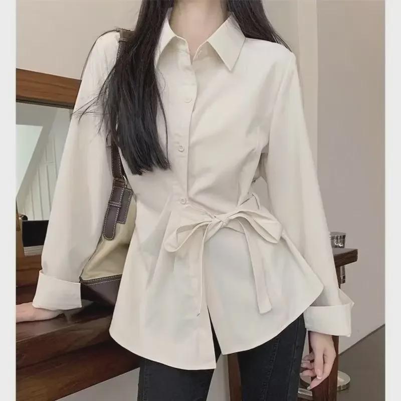 French Women s Long Sleeve Tie Waist Blouse - Chic Slimming Design for Spring & Autumn 2024 X Large абрикосовий
French Women s Long Sleeve Tie Waist Blouse - Chic Slimming Design for Spring & Autumn 2024 X Large абрикосовий