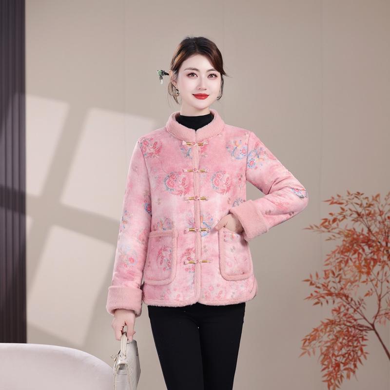 Chinese Vintage Velvet Cotton Jacket with Frog Buttons - Thickened Winter Wear XL (Recommended for 85-105 jin)
Chinese Vintage Velvet Cotton Jacket with Frog Buttons - Thickened Winter Wear XL (Recommended for 85-105 jin)