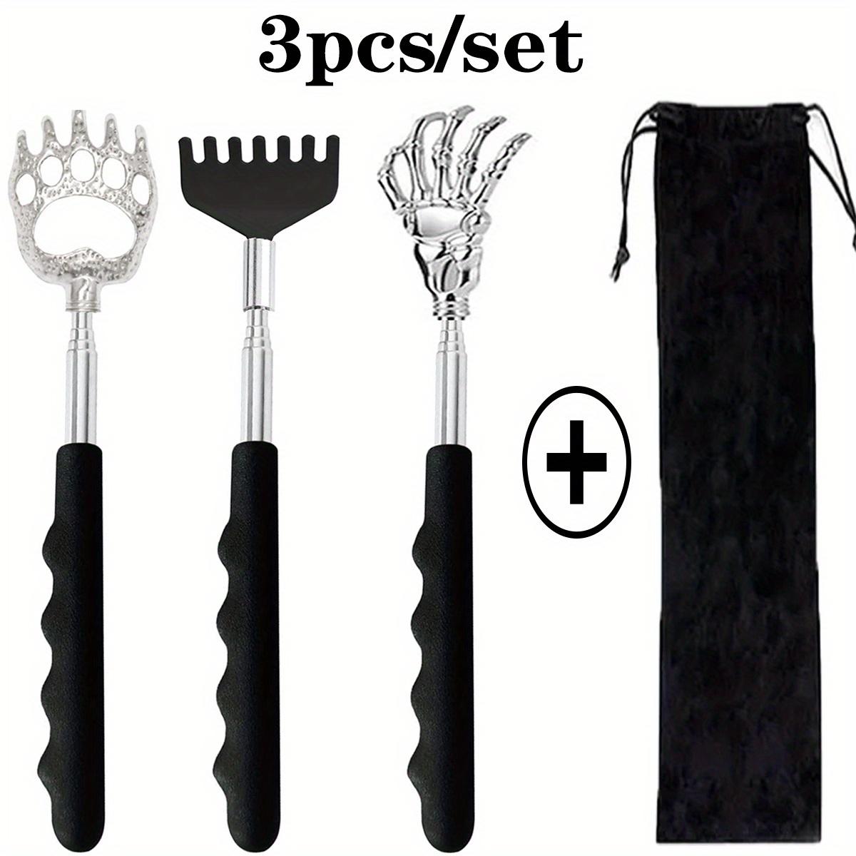 3-Pack Telescoping Back Massager – Eagle/7-Teeth/Bear Claw Heads, Stainless Steel, Portable for People/Pets, Velvet Pouch
3-Pack Telescoping Back Massager – Eagle/7-Teeth/Bear Claw Heads, Stainless Steel, Portable for People/Pets, Velvet Pouch