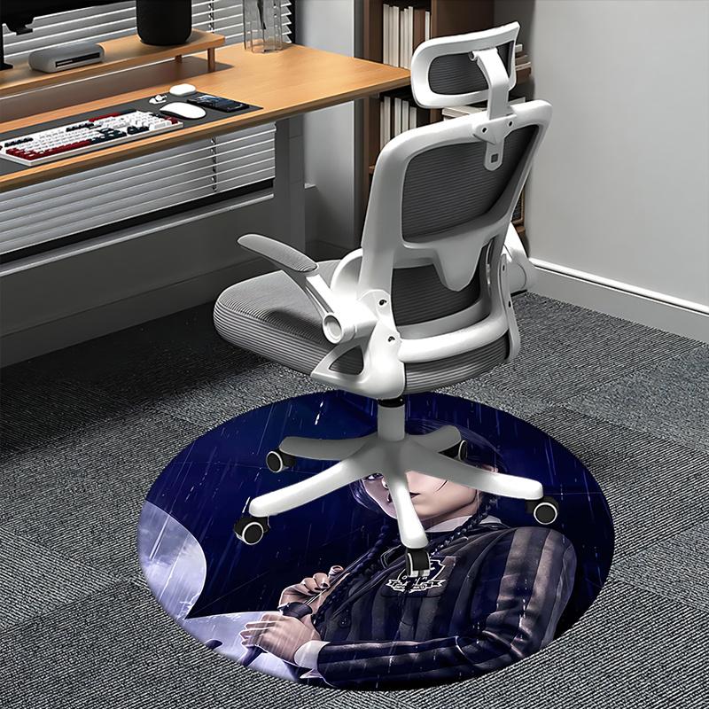 Wednesday Addams,Gothic Fashion Chair mat Round Rug-Office carpet, Machine Washable, Non-slip, Suitable for Living Rooms, Bedrooms, Entryway 80cm by 80cm
Wednesday Addams,Gothic Fashion Chair mat Round Rug-Office carpet, Machine Washable, Non-slip, Suitable for Living Rooms, Bedrooms, Entryway 80cm by 80cm