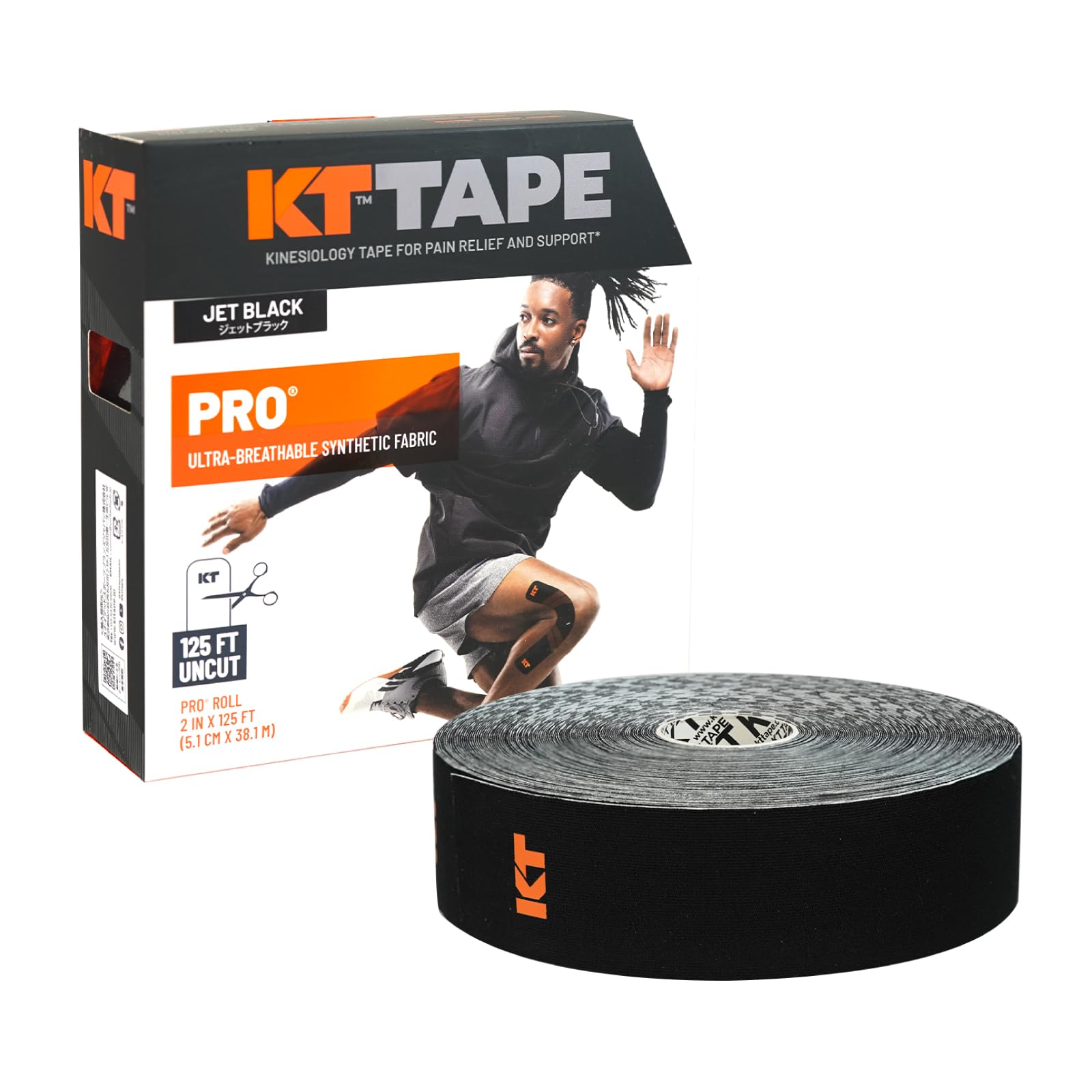 KT TAPE Kinesiology tape with release JUMBO Jet black uncut x For all areas One size fits most (stretchable paper) KTPRUC/JBPRO UN-CUT (5cm 38m) чорний
KT TAPE Kinesiology tape with release JUMBO Jet black uncut x For all areas One size fits most (stretchable paper) KTPRUC/JBPRO UN-CUT (5cm 38m) чорний