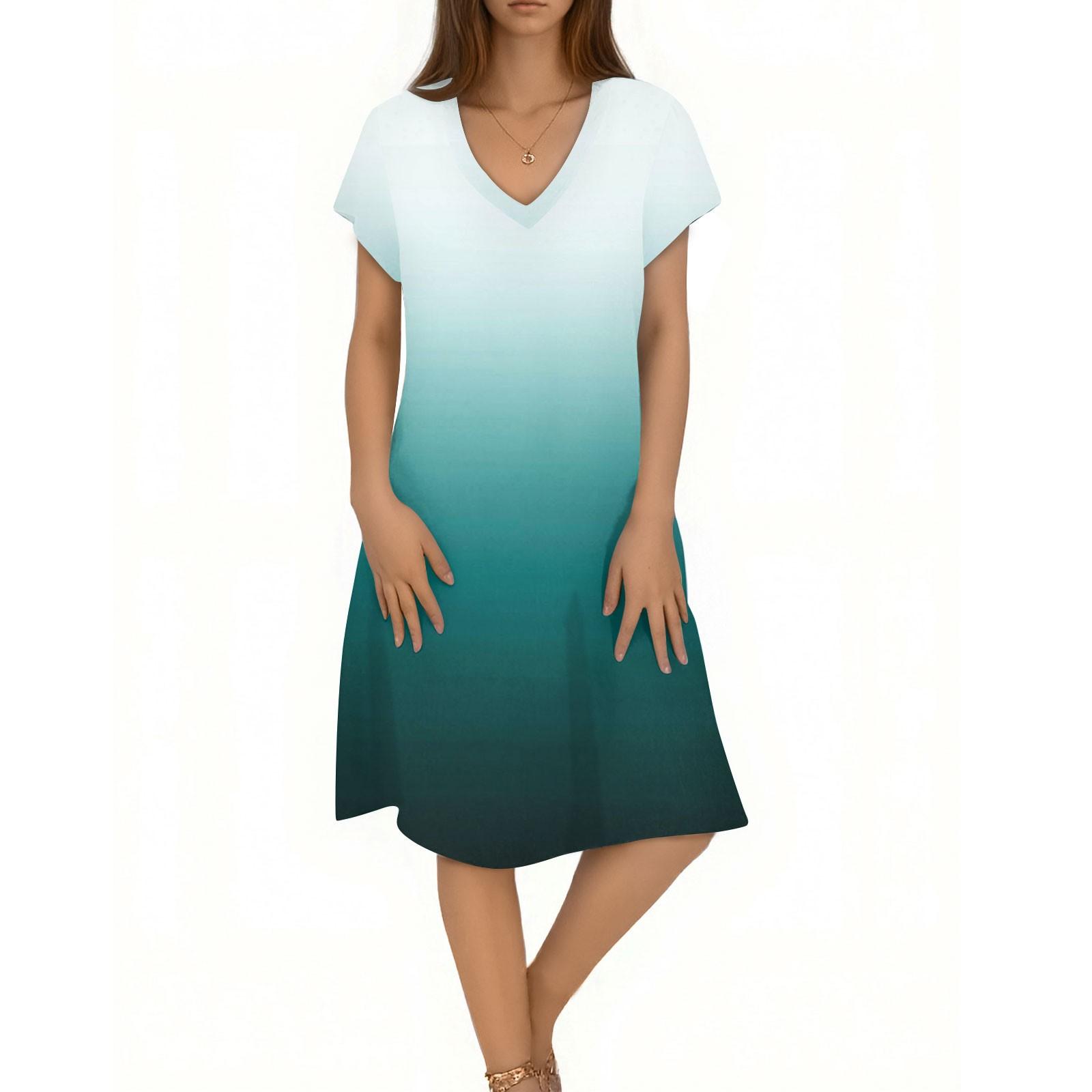 Женское повседневное модное платье с V-образным вырезом, короткими рукавами, градиентным принтом, средней длины, свободного кроя S зелёный
Женское повседневное модное платье с V-образным вырезом, короткими рукавами, градиентным принтом, средней длины, свободного кроя S зелёный