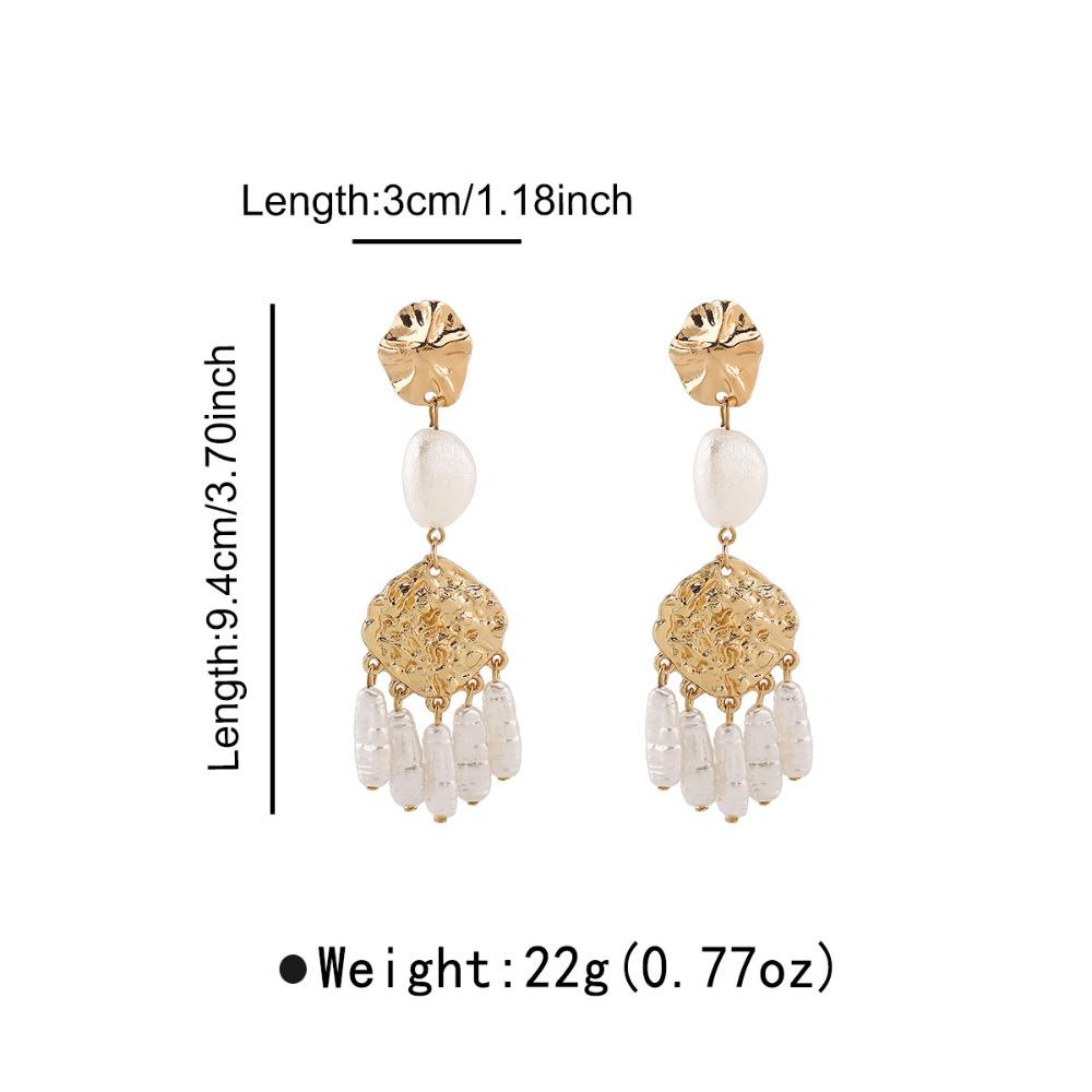 Conch Pearl Earrings Geometric Shape Dangle Earrings Shell Tassels Earrings Summer Vacation C
Conch Pearl Earrings Geometric Shape Dangle Earrings Shell Tassels Earrings Summer Vacation C