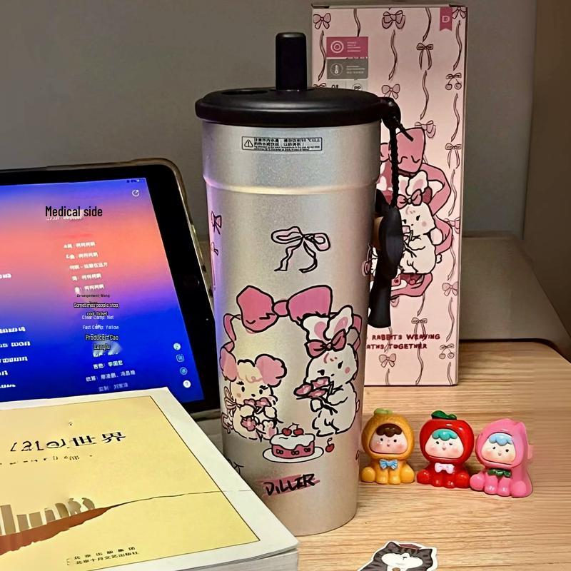 Taozhi Insulated Coffee & Water Tumbler with Straw
Taozhi Insulated Coffee & Water Tumbler with Straw