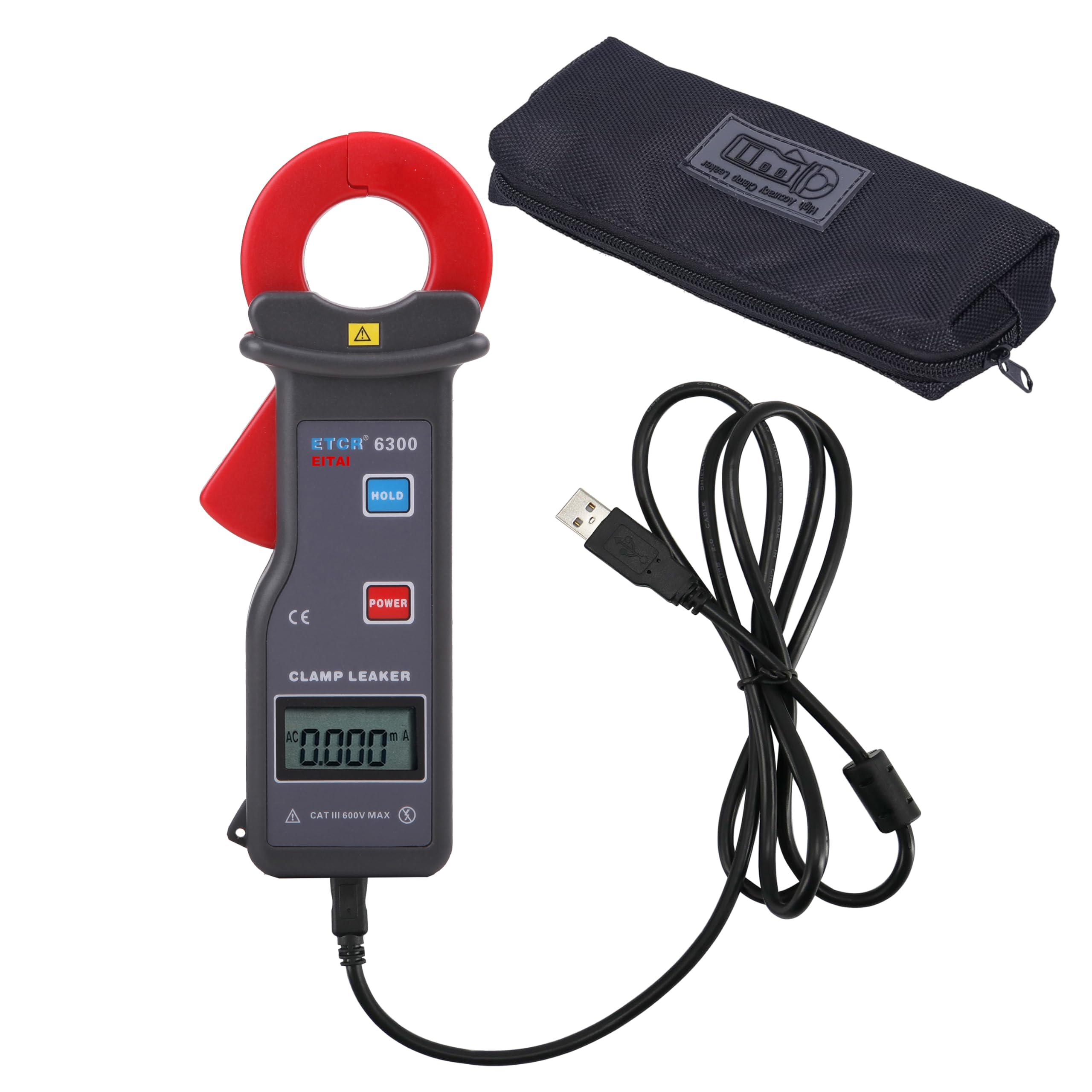 EITAI Electric Meter Ultra High Precision Leak Clamp Meter AC Manufacturer Direct Sales ETCR6300 Clamp Meter Dark Current Clamp Meter Ammeter Clamp
EITAI Electric Meter Ultra High Precision Leak Clamp Meter AC Manufacturer Direct Sales ETCR6300 Clamp Meter Dark Current Clamp Meter Ammeter Clamp