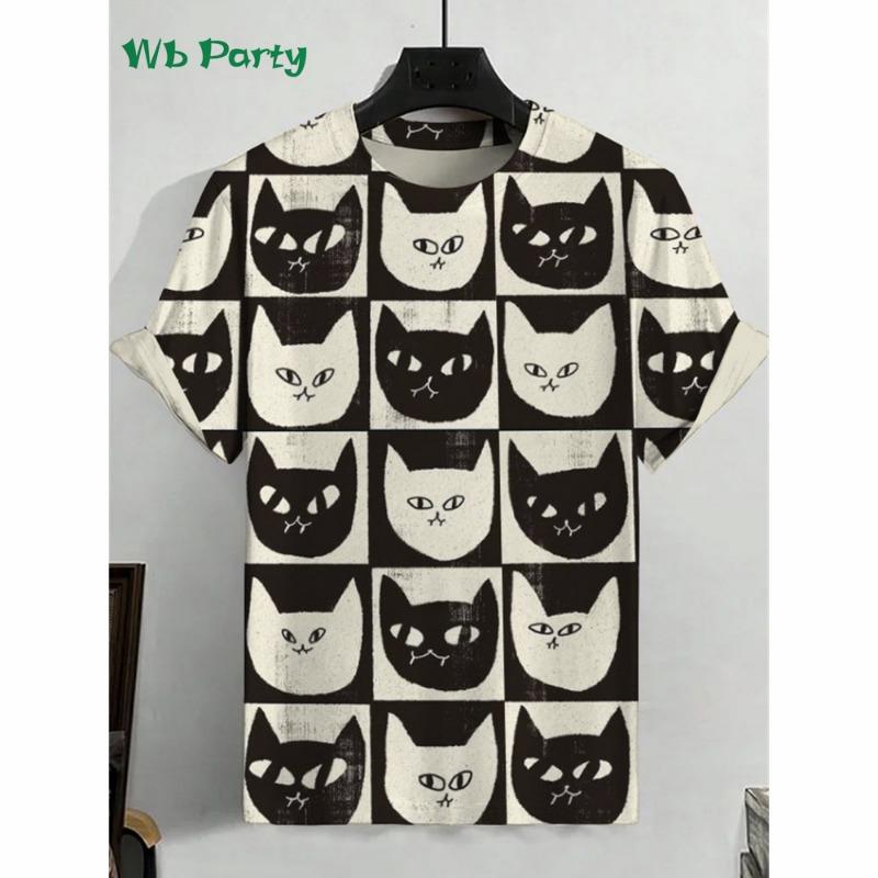 Funny Cartoon Cat Print Men s T-Shirt Fashion Stylized Art Casual Short Sleev 6XL
Funny Cartoon Cat Print Men s T-Shirt Fashion Stylized Art Casual Short Sleev 6XL