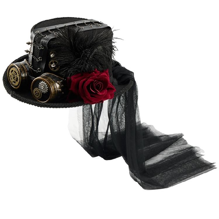 Metal Gear Hat Rose Flower Long Veil Tall Hat with Goggles For Cosplay Event Halloween Costume Accessory Headpiece 1
Metal Gear Hat Rose Flower Long Veil Tall Hat with Goggles For Cosplay Event Halloween Costume Accessory Headpiece 1