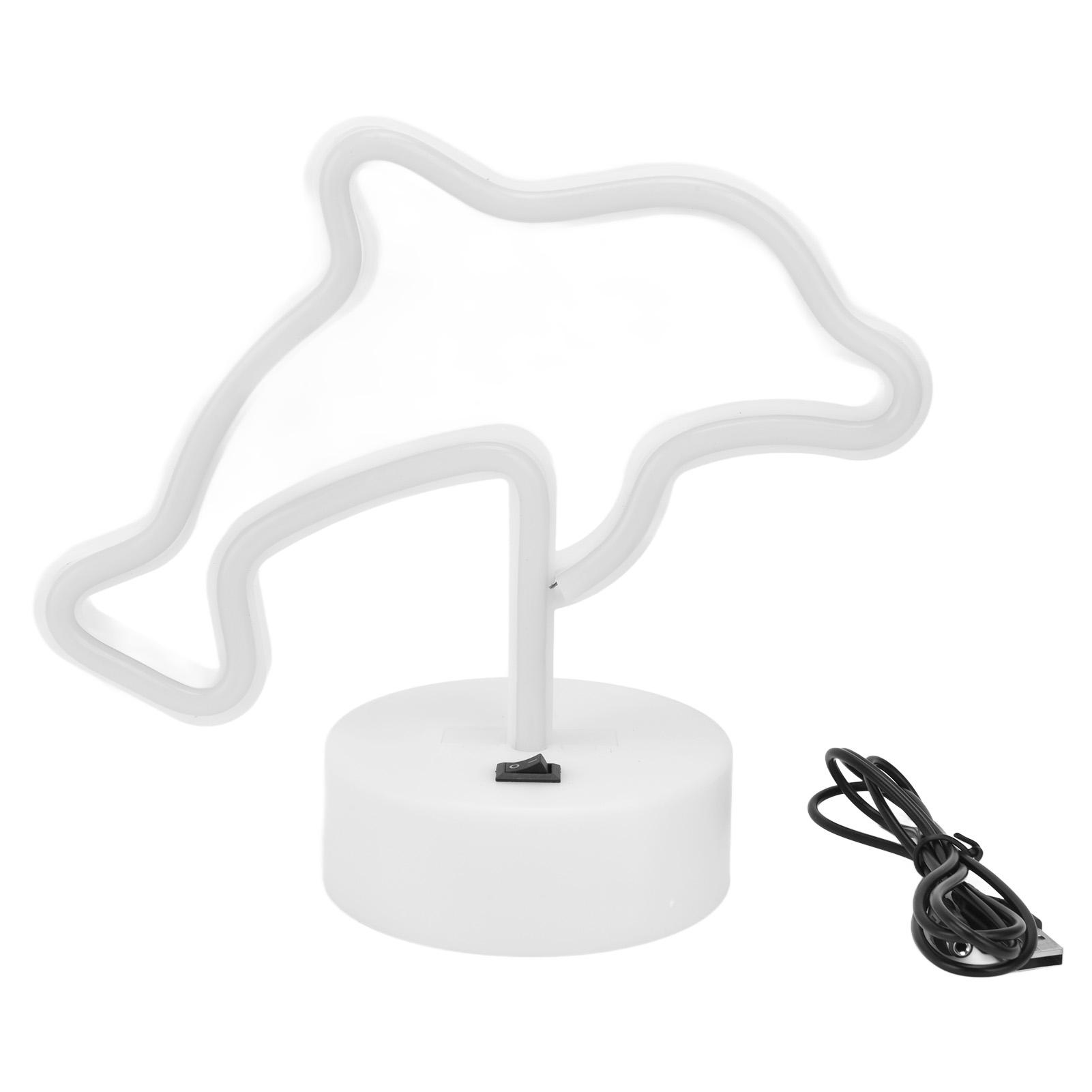 LED Dolphin Neon Light USB Or Battery Powered Unique Room Decoration Accessory with Base
LED Dolphin Neon Light USB Or Battery Powered Unique Room Decoration Accessory with Base