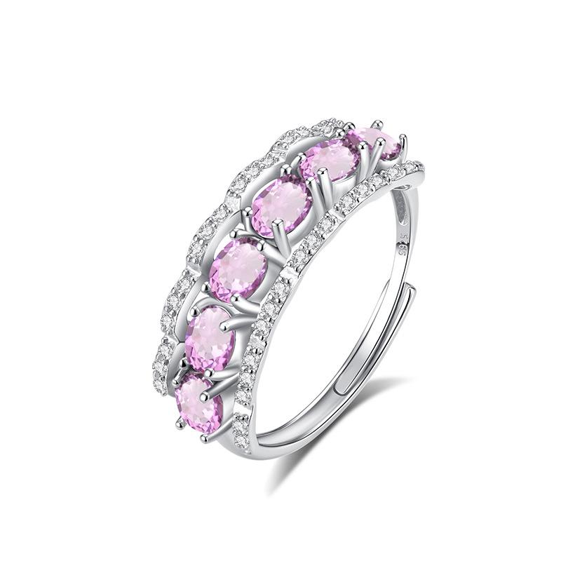 Women s S925 Silver Colorful Gemstone Eternity Ring Full Paved Elegant Daily Wear Jewelry Opening adjustable
Women s S925 Silver Colorful Gemstone Eternity Ring Full Paved Elegant Daily Wear Jewelry Opening adjustable