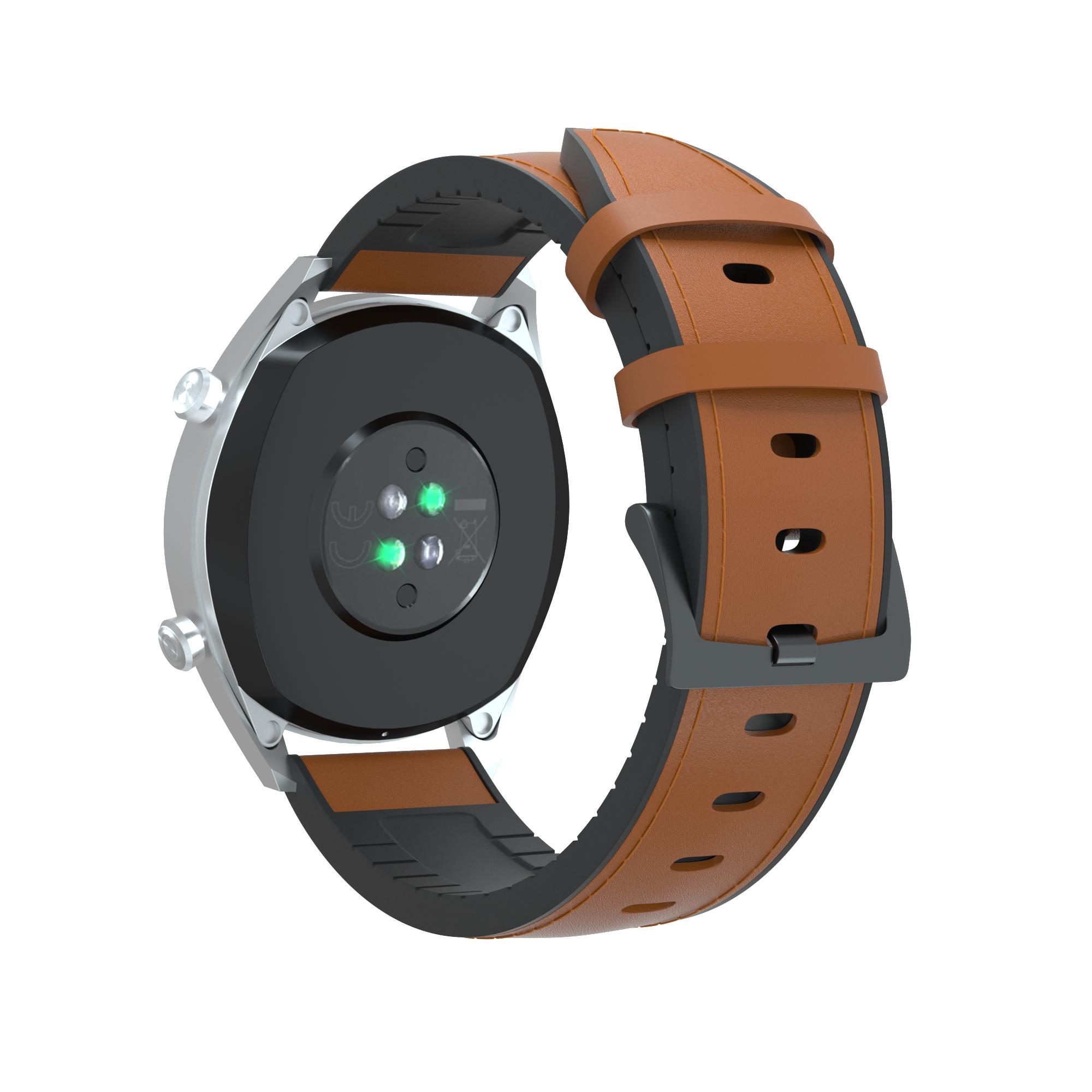 22mm Genuine Leather Coated Silicone Watch Band Black Buckle for Huawei Watch GT Coffee
22mm Genuine Leather Coated Silicone Watch Band Black Buckle for Huawei Watch GT Coffee