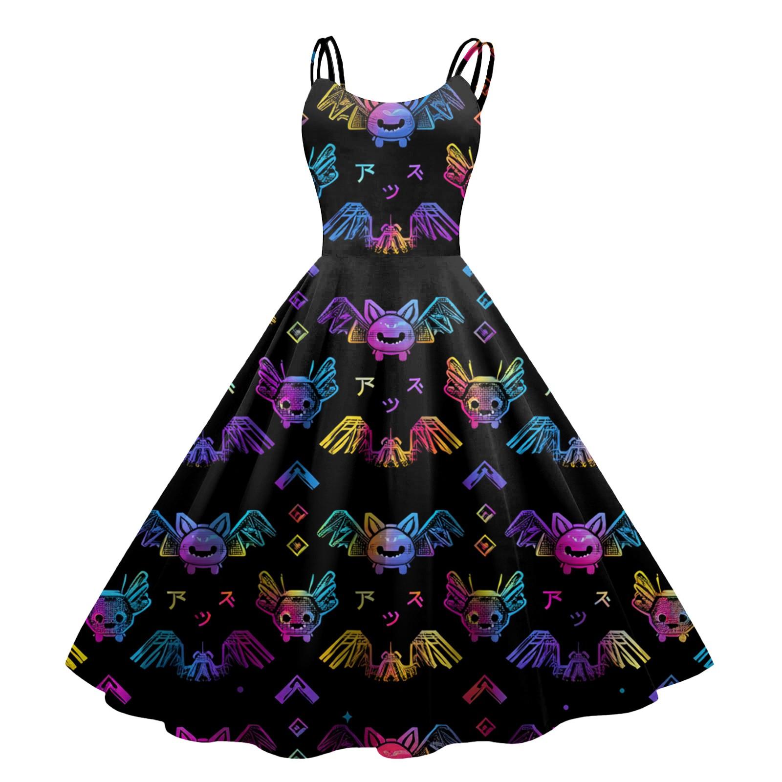 Женское сексуальное платье с принтом на Хэллоуин, с открытыми плечами, в стиле панк, винтаж S чёрный
Женское сексуальное платье с принтом на Хэллоуин, с открытыми плечами, в стиле панк, винтаж S чёрный