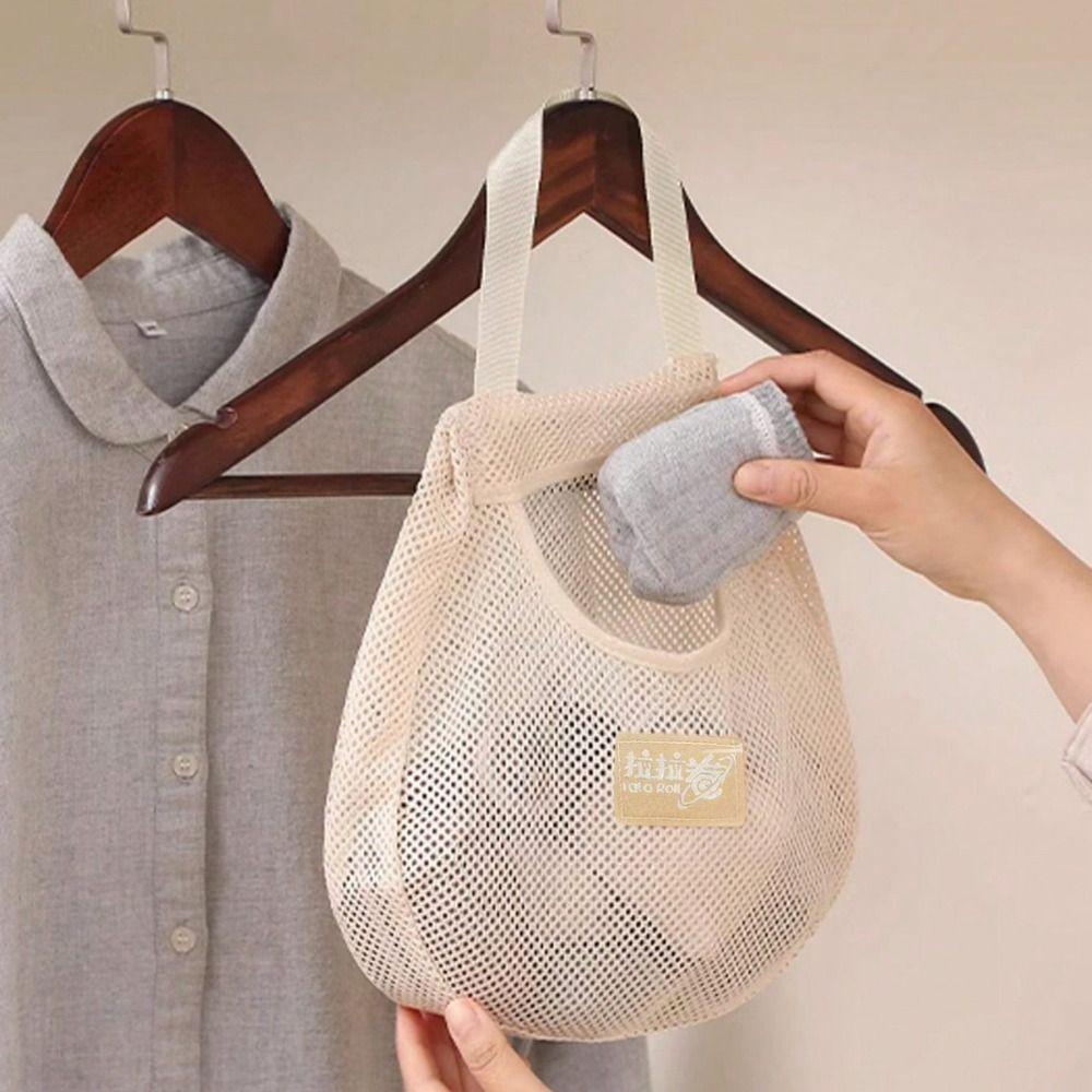 Wall Mounted Hanging Mesh Bag Reusable Net Pocket Kitchen Accessories Storage Bag Double layer-S
Wall Mounted Hanging Mesh Bag Reusable Net Pocket Kitchen Accessories Storage Bag Double layer-S