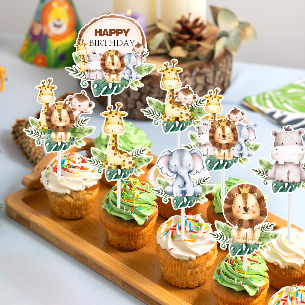 Jungle Safari Animal Theme Cupcake Toppers Forest Party Dessert Muffin Food Cake Picks Baby Shower 1st Birthday Party Decoration
Jungle Safari Animal Theme Cupcake Toppers Forest Party Dessert Muffin Food Cake Picks Baby Shower 1st Birthday Party Decoration