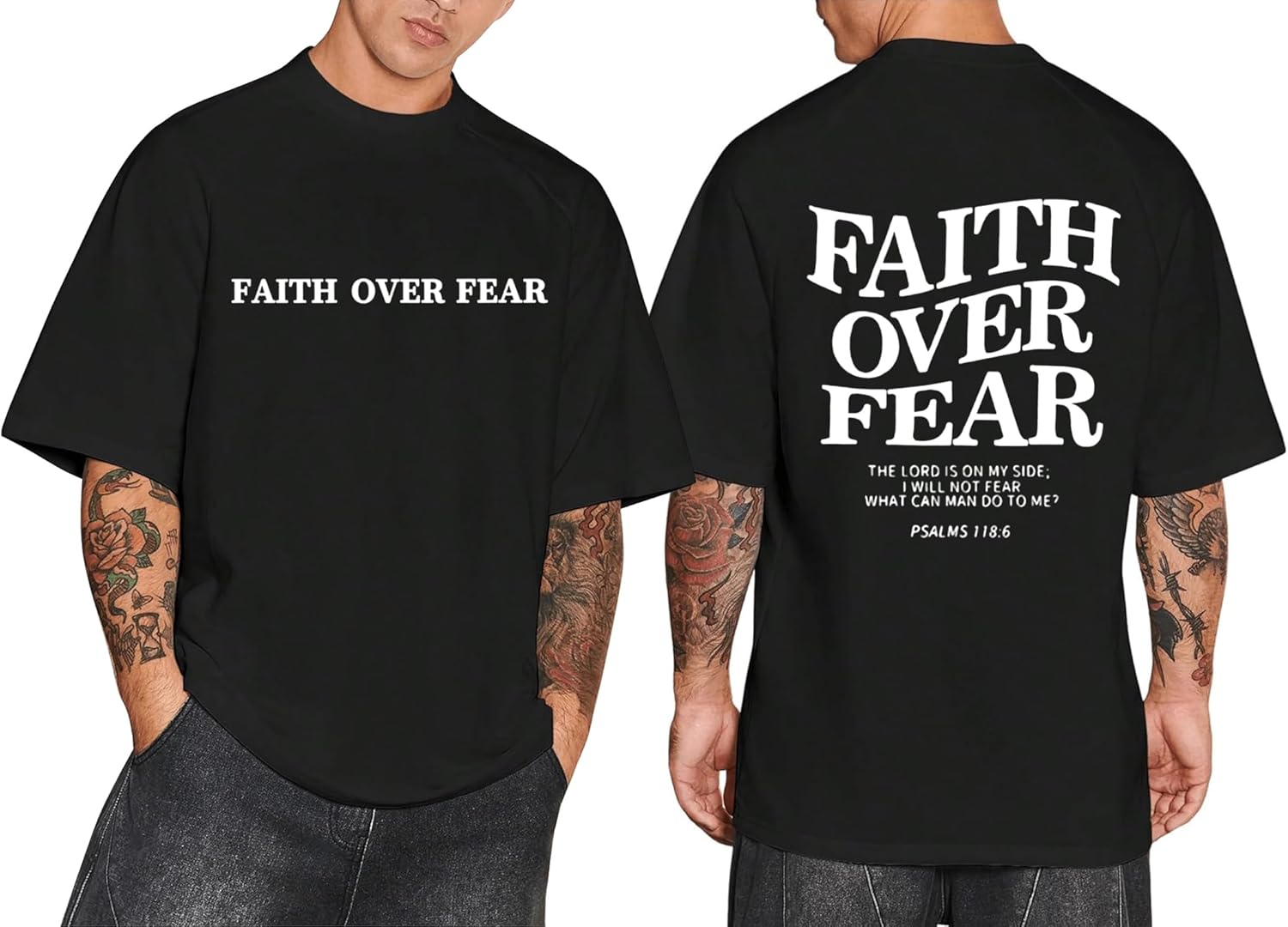Christian Faith Over Fear Shirt for Men Jesus Religious Shirts Oversized T-Shirt 5XL різнокольоровий
Christian Faith Over Fear Shirt for Men Jesus Religious Shirts Oversized T-Shirt 5XL різнокольоровий
