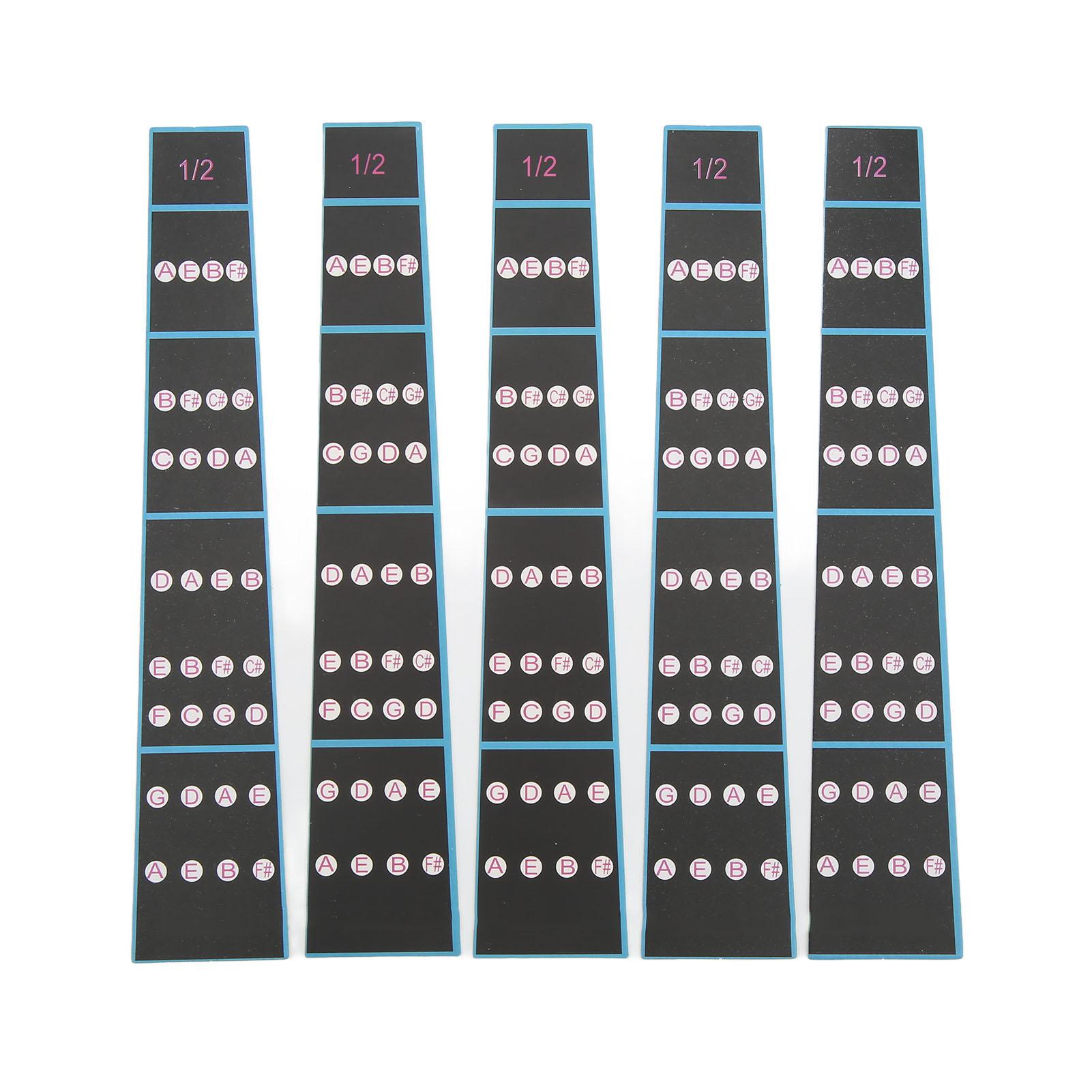 5Pcs Violin Fingerboard Sticker Paper Finger Guide Fretboard Marker Label for Practicing Beginners
5Pcs Violin Fingerboard Sticker Paper Finger Guide Fretboard Marker Label for Practicing Beginners