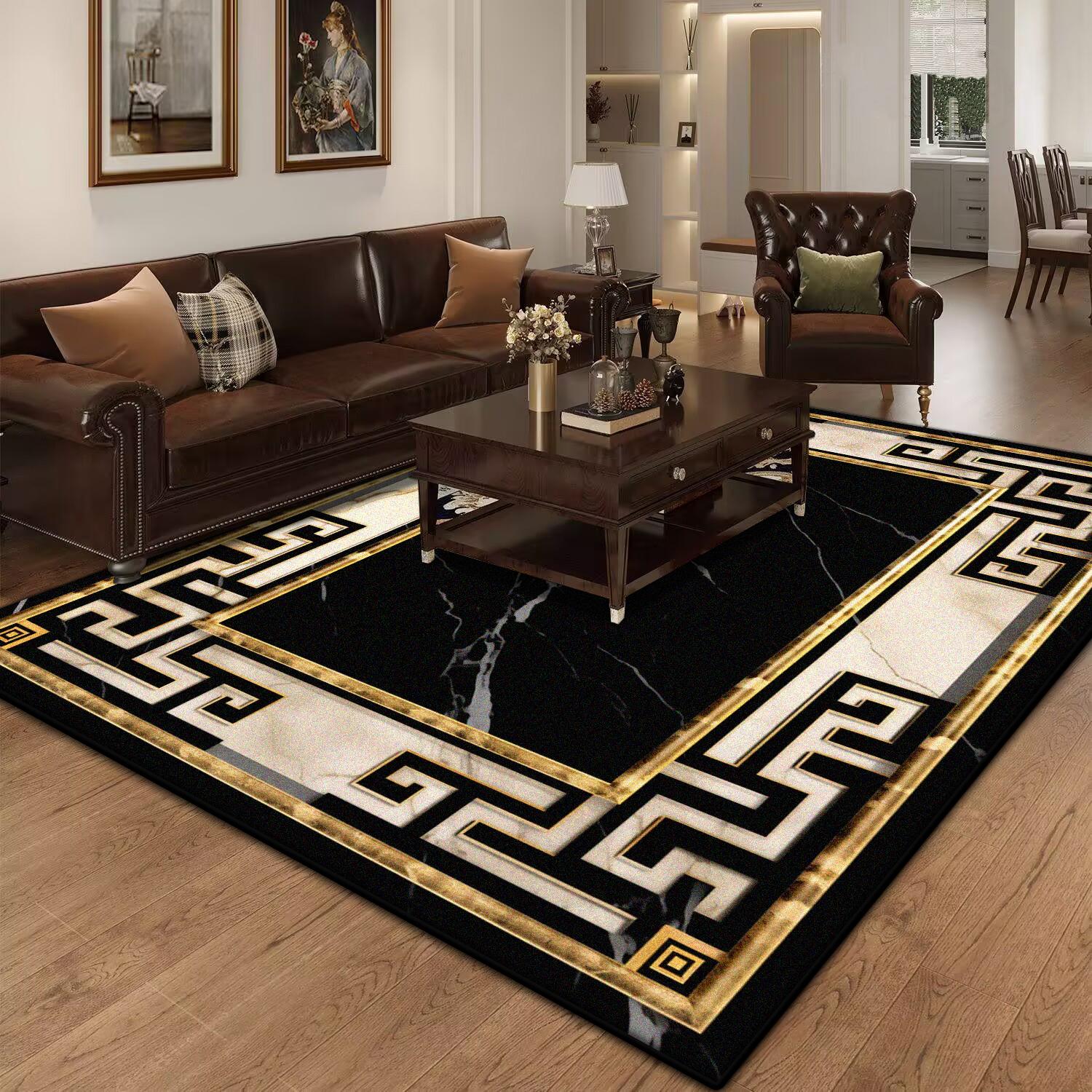 Marble Luxury Carpet Large Area Rugs for Living Room Black Gold Anti-slip Floor Mat Sofa Table Decorations 60x90cm
Marble Luxury Carpet Large Area Rugs for Living Room Black Gold Anti-slip Floor Mat Sofa Table Decorations 60x90cm