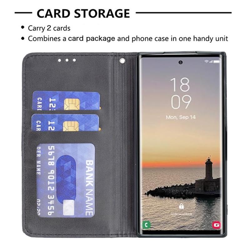 For Samsung Galaxy S24 Ultra Case Magnetic Closing PU Leather Phone Cover with Card Slots Brown
For Samsung Galaxy S24 Ultra Case Magnetic Closing PU Leather Phone Cover with Card Slots Brown