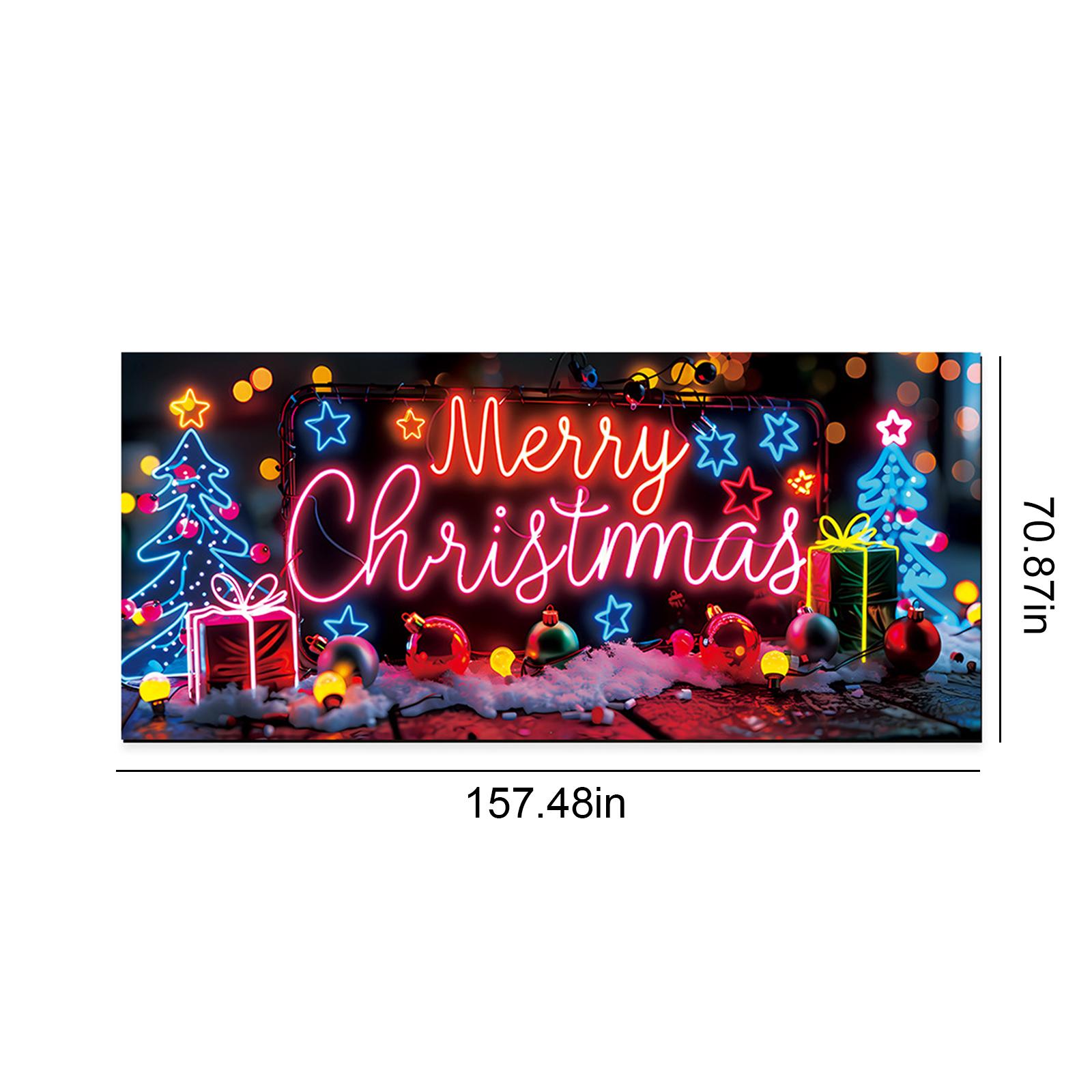 2D Flat Christmas Garage Door Cover Banner UV Activated Outdoor Lighted Garage Banner for Home Yard Party & Photo Backdrop
2D Flat Christmas Garage Door Cover Banner UV Activated Outdoor Lighted Garage Banner for Home Yard Party & Photo Backdrop