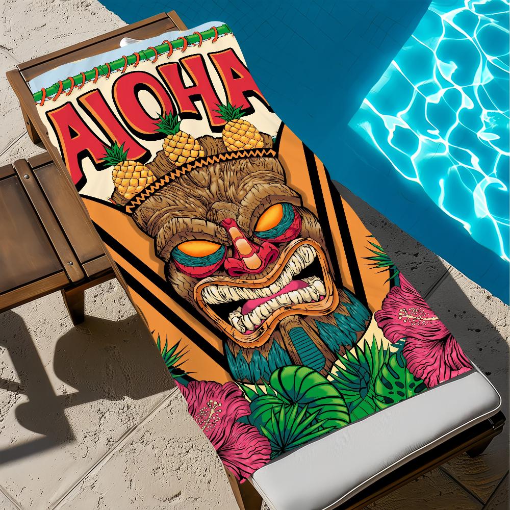 T-tiki Face Aesthetic H-hawaii Towel Large Quick-Drying Microfiber soft Beach Towel for Travel Fitness Sauna Bathing Camping W40*H60(CM)
T-tiki Face Aesthetic H-hawaii Towel Large Quick-Drying Microfiber soft Beach Towel for Travel Fitness Sauna Bathing Camping W40*H60(CM)