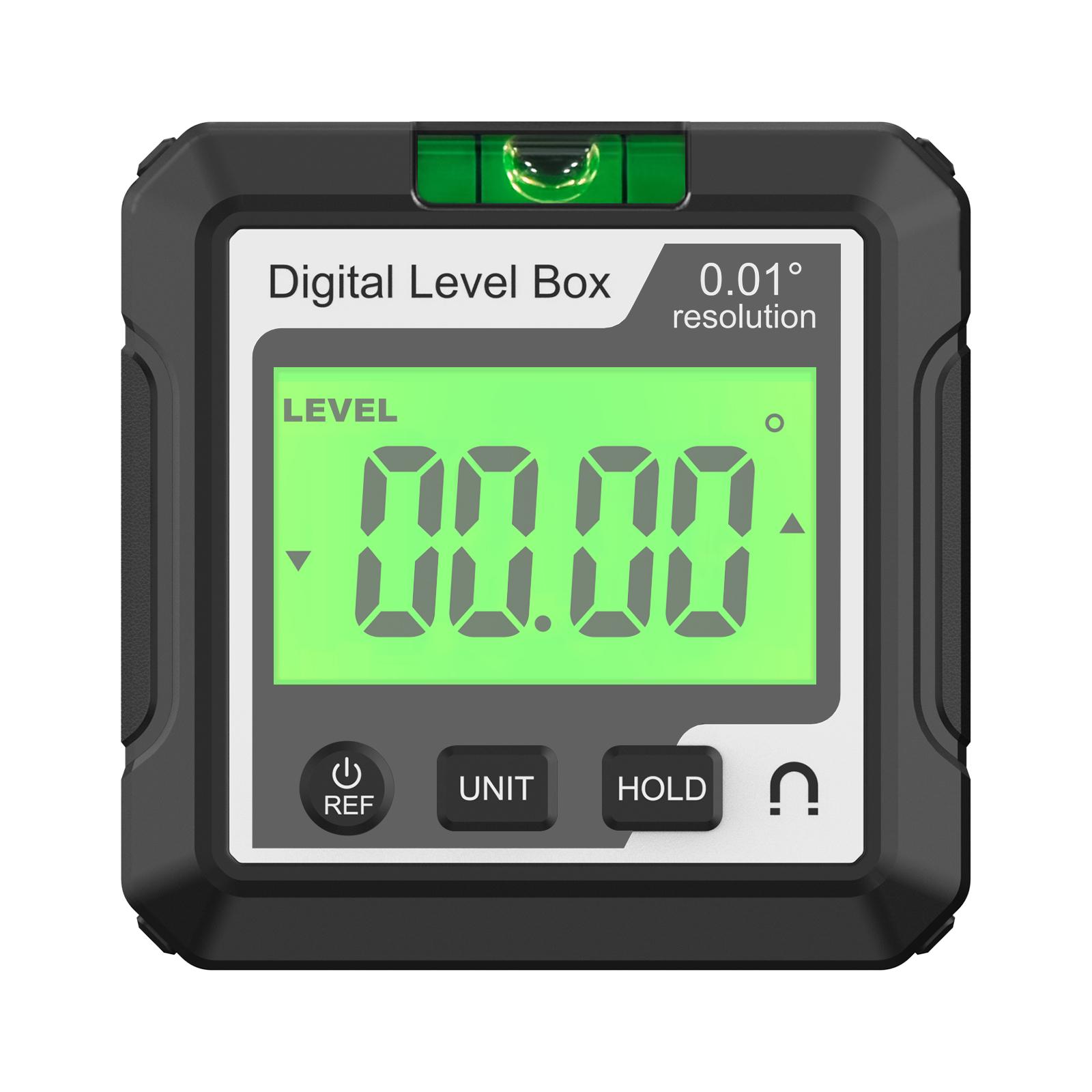 JD10 Digital Level Box Mini Angle Finder Magnetic Base LCD Bevel Gauge Inclinometer for Carpentry,with Bubble Black+White
JD10 Digital Level Box Mini Angle Finder Magnetic Base LCD Bevel Gauge Inclinometer for Carpentry,with Bubble Black+White