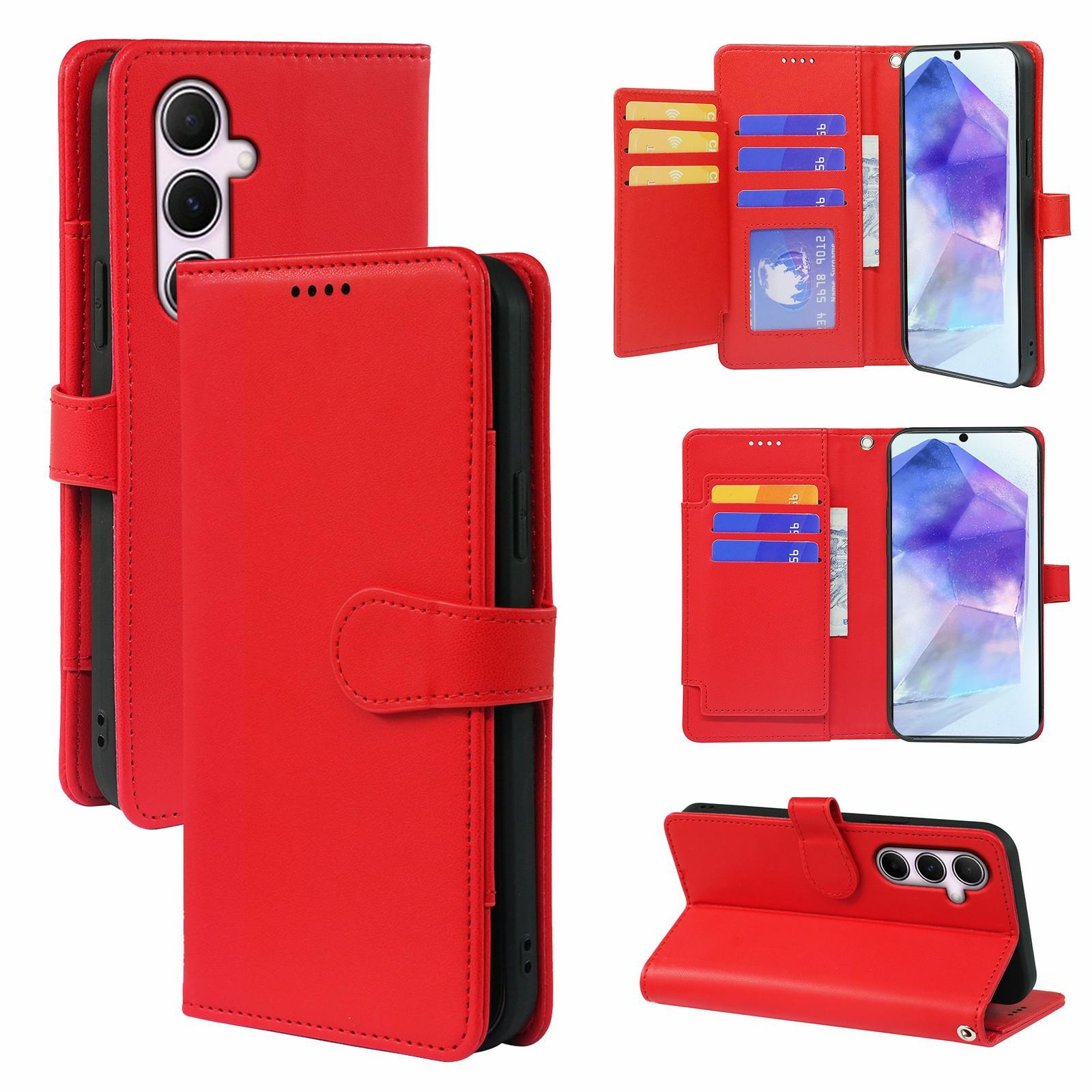 Для Samsung Galaxy S25/S24 Чохол з 9 відділеннями для карток Шкіряний чохол-підставка для телефону Red
Для Samsung Galaxy S25/S24 Чохол з 9 відділеннями для карток Шкіряний чохол-підставка для телефону Red