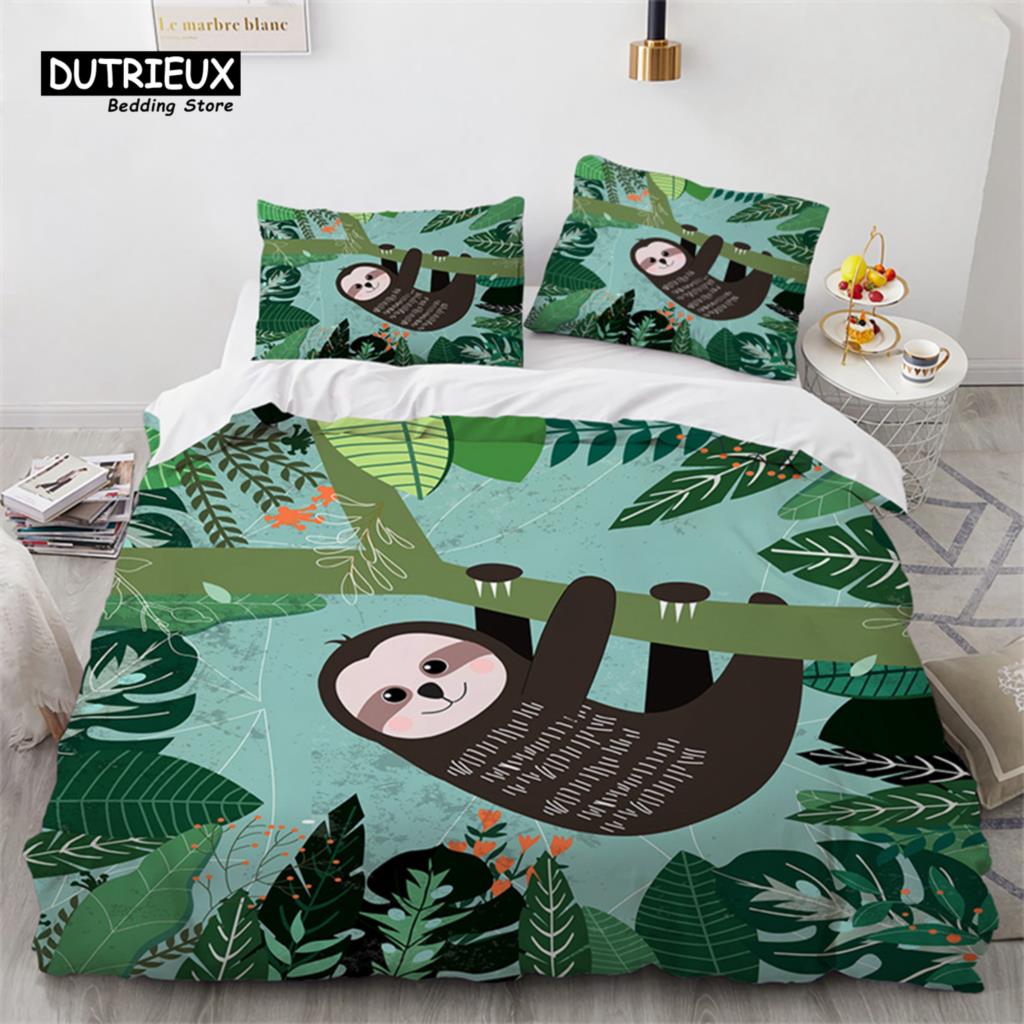 Милый Ленивец Пододеяльник Полуторный Мультяшный Животный Постельный Комплект Микрофибра Цветочный Листья Покрывало Для Подростка Девочки Мальчиков Кавайный Декор Комнаты EU single(135x200cm)
Милый Ленивец Пододеяльник Полуторный Мультяшный Животный Постельный Комплект Микрофибра Цветочный Листья Покрывало Для Подростка Девочки Мальчиков Кавайный Декор Комнаты EU single(135x200cm)