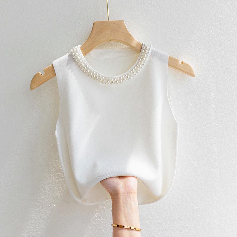 Women s White Sleeveless Camisole: Beaded Fragrance Style Knitted Top for Spring/Summer One Size абрикосовый
Women s White Sleeveless Camisole: Beaded Fragrance Style Knitted Top for Spring/Summer One Size абрикосовый