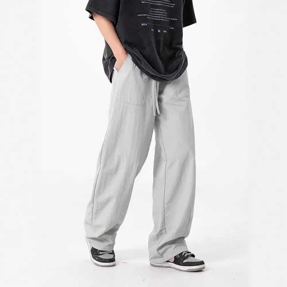Summer Ice Silk Slightly Wrinkled Work Casual Pants Loose Wide-leg Straight Light Drawstring Men s Pants Men S Casual Pants Clothing Work Pants XXXL хакі
Summer Ice Silk Slightly Wrinkled Work Casual Pants Loose Wide-leg Straight Light Drawstring Men s Pants Men S Casual Pants Clothing Work Pants XXXL хакі